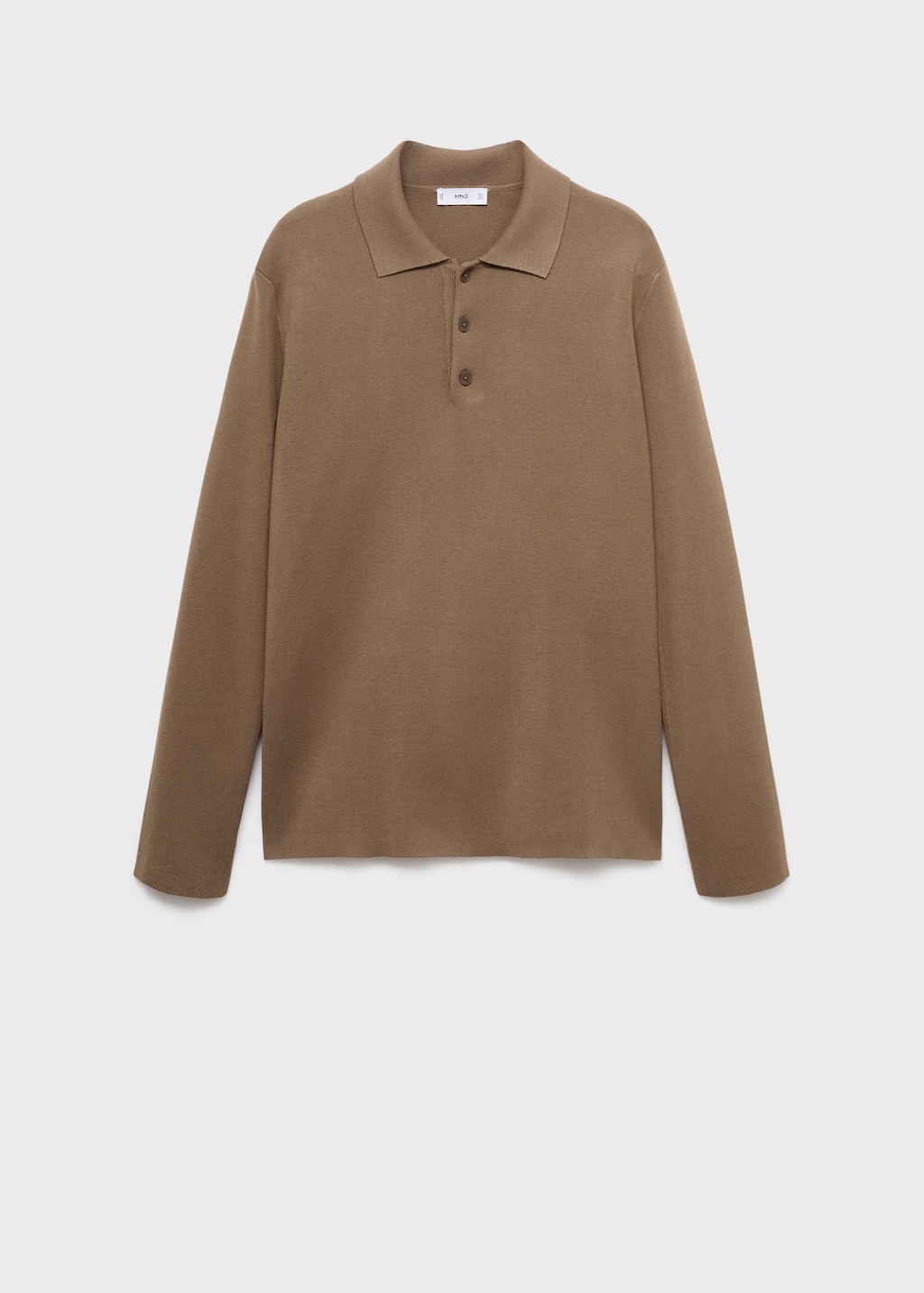 Knitted polo-neck sweater