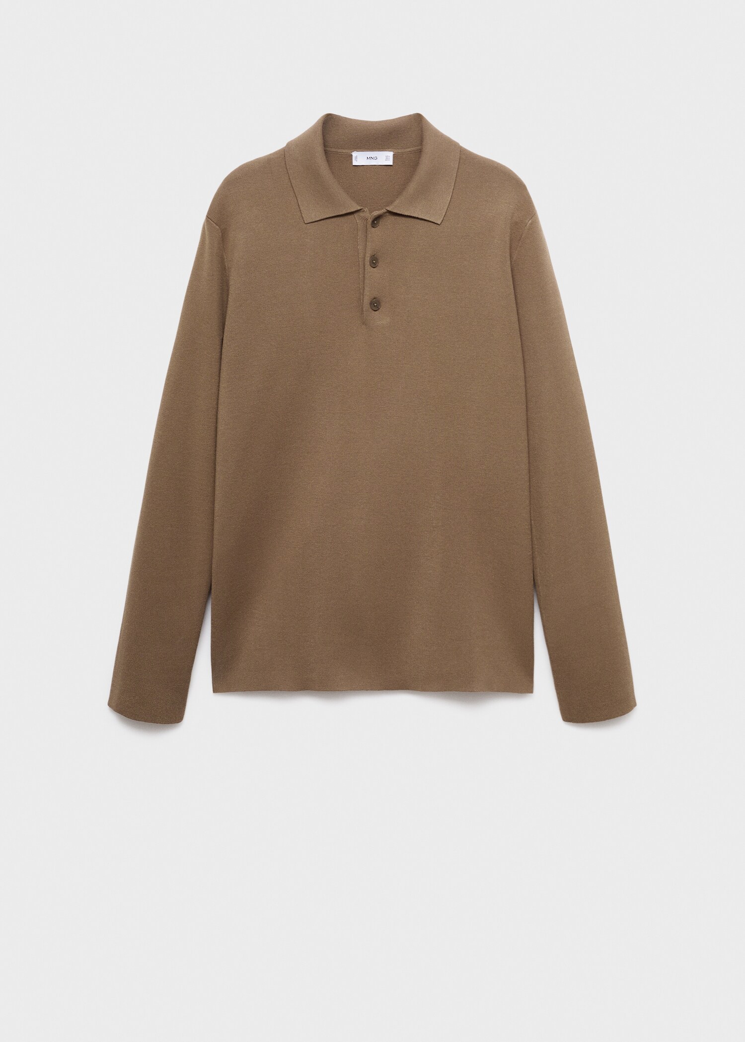 Knitted polo-neck sweater - Article without model