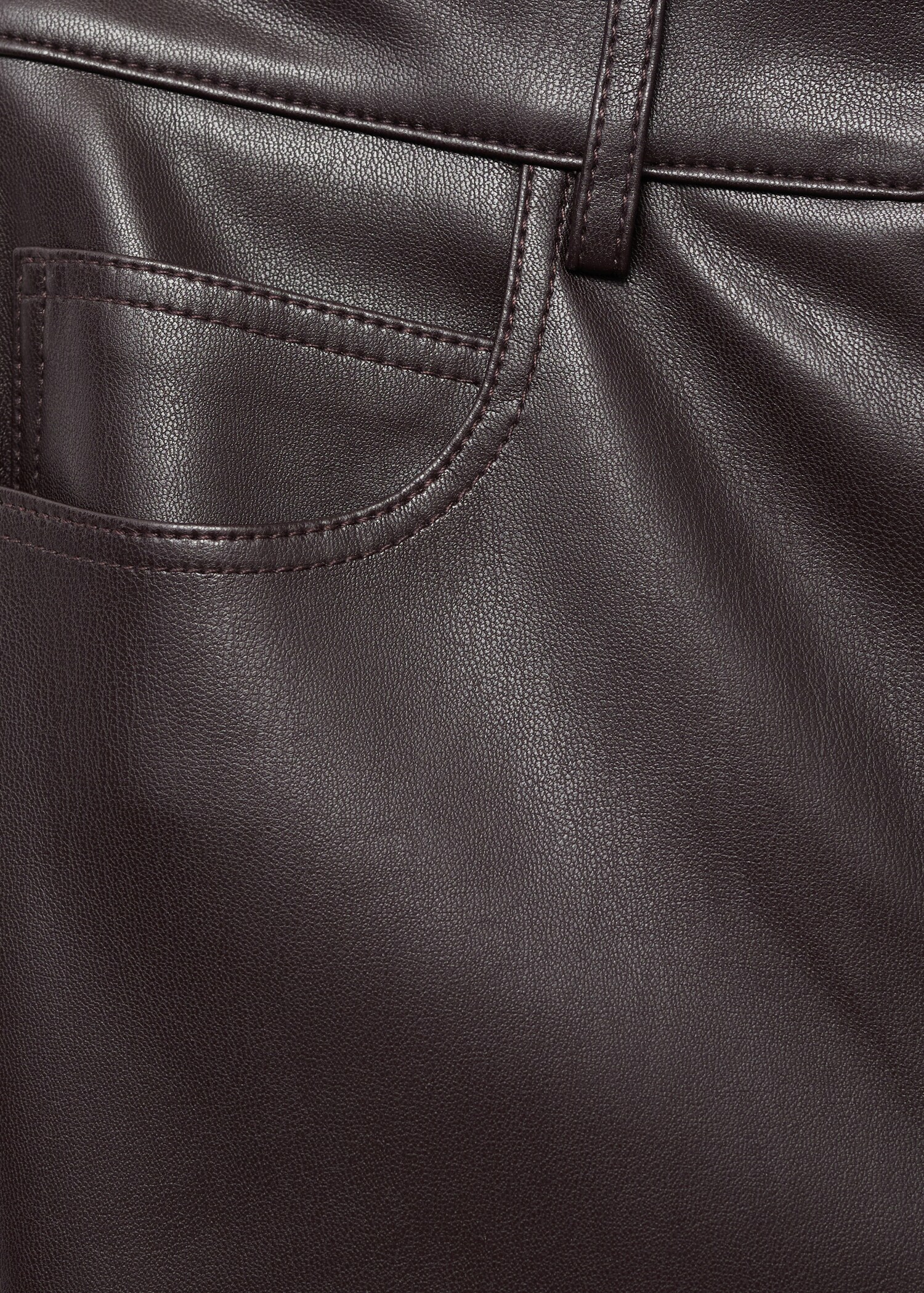 Leather-effect skinny trousers - Details of the article 0