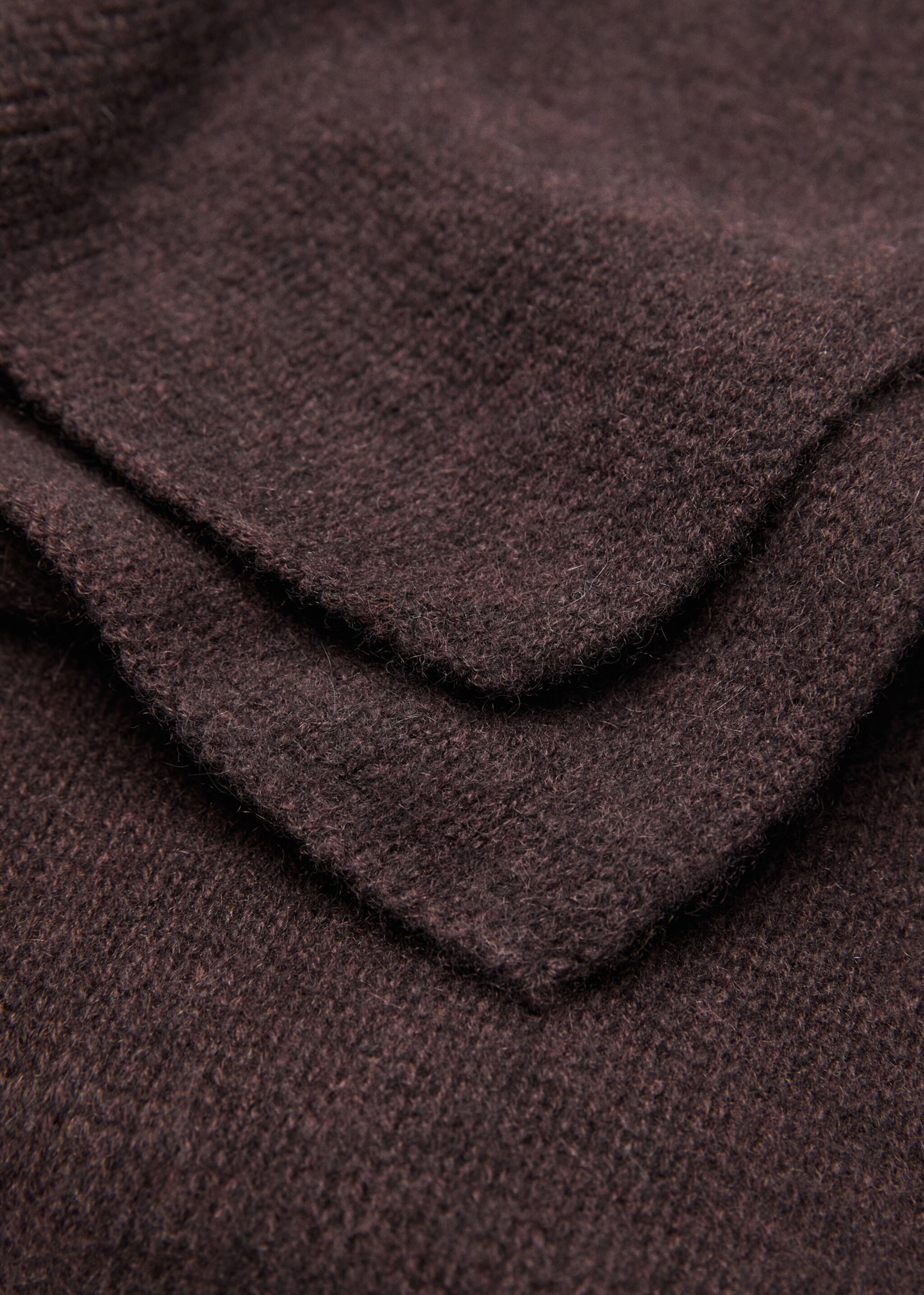 100% cashmere scarf - Medium plane, Chocolate. Ref: 17045976-00.