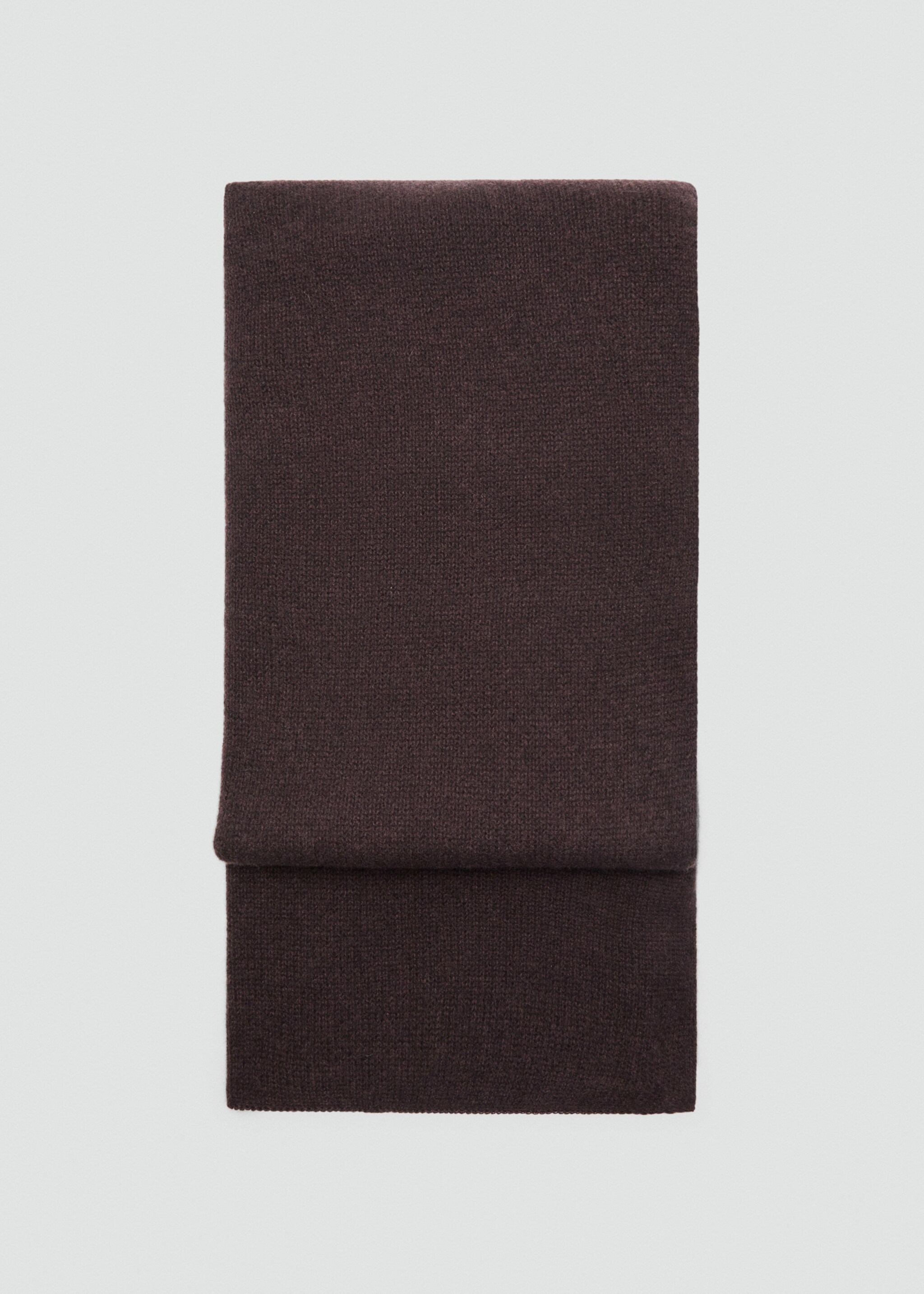 100% cashmere scarf - Article without model, Chocolate. Ref: 17045976-00.