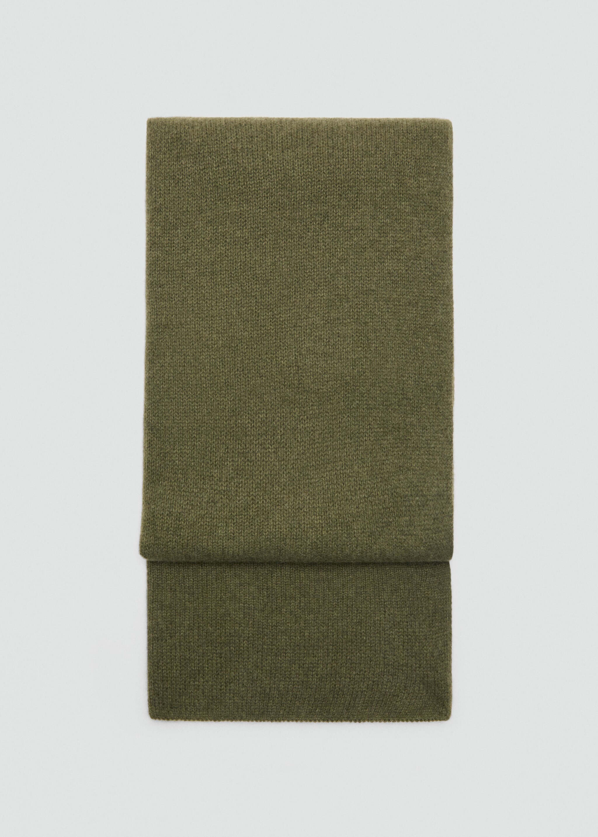 100% cashmere scarf - Article without model, Medium Green. Ref: 17045976-00.