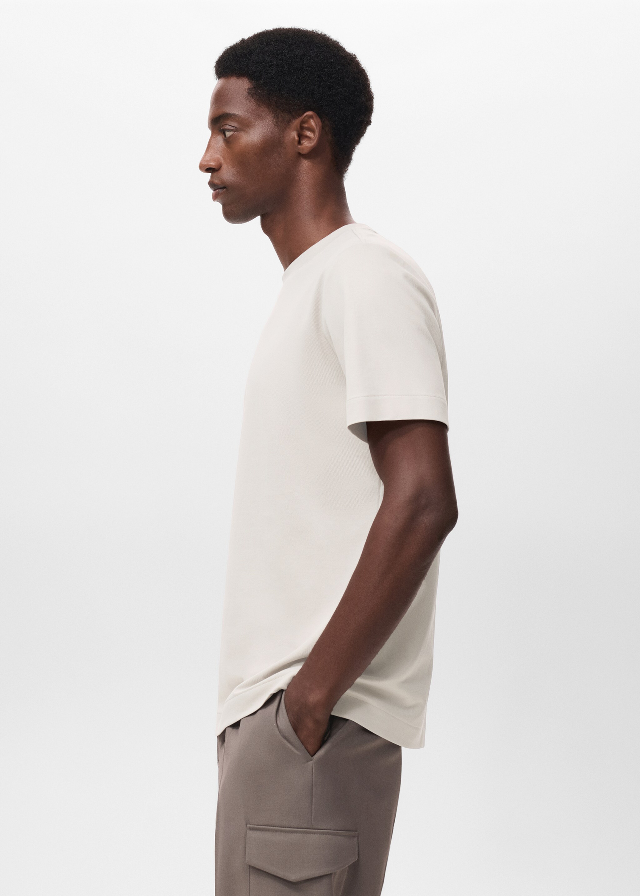Regular-fit Thermolite® t-shirt - Details of the article 2, Ice Grey. Ref: 17045977-00.