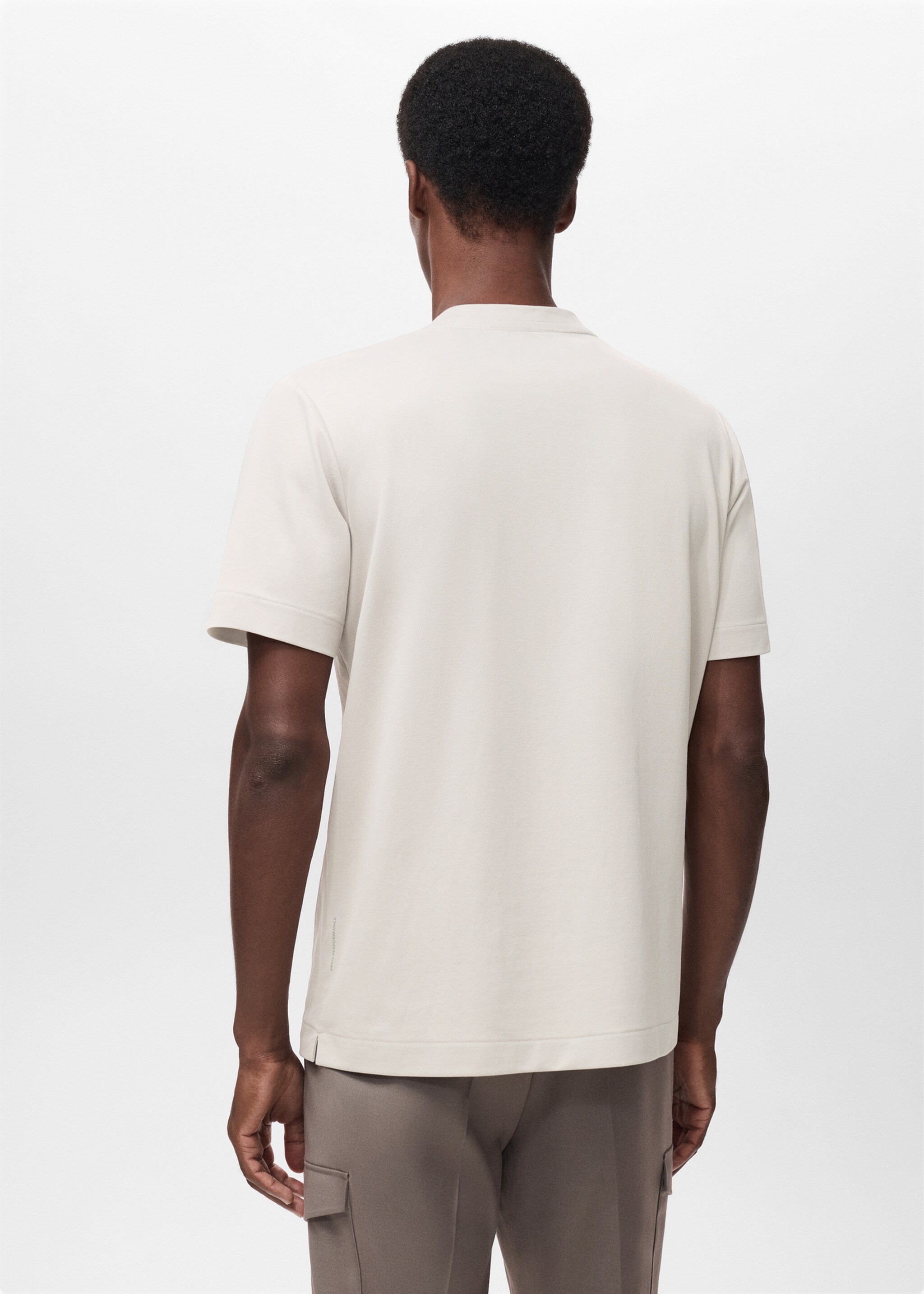 Regular-fit Thermolite® t-shirt - Reverse of the article, Ice Grey. Ref: 17045977-00.
