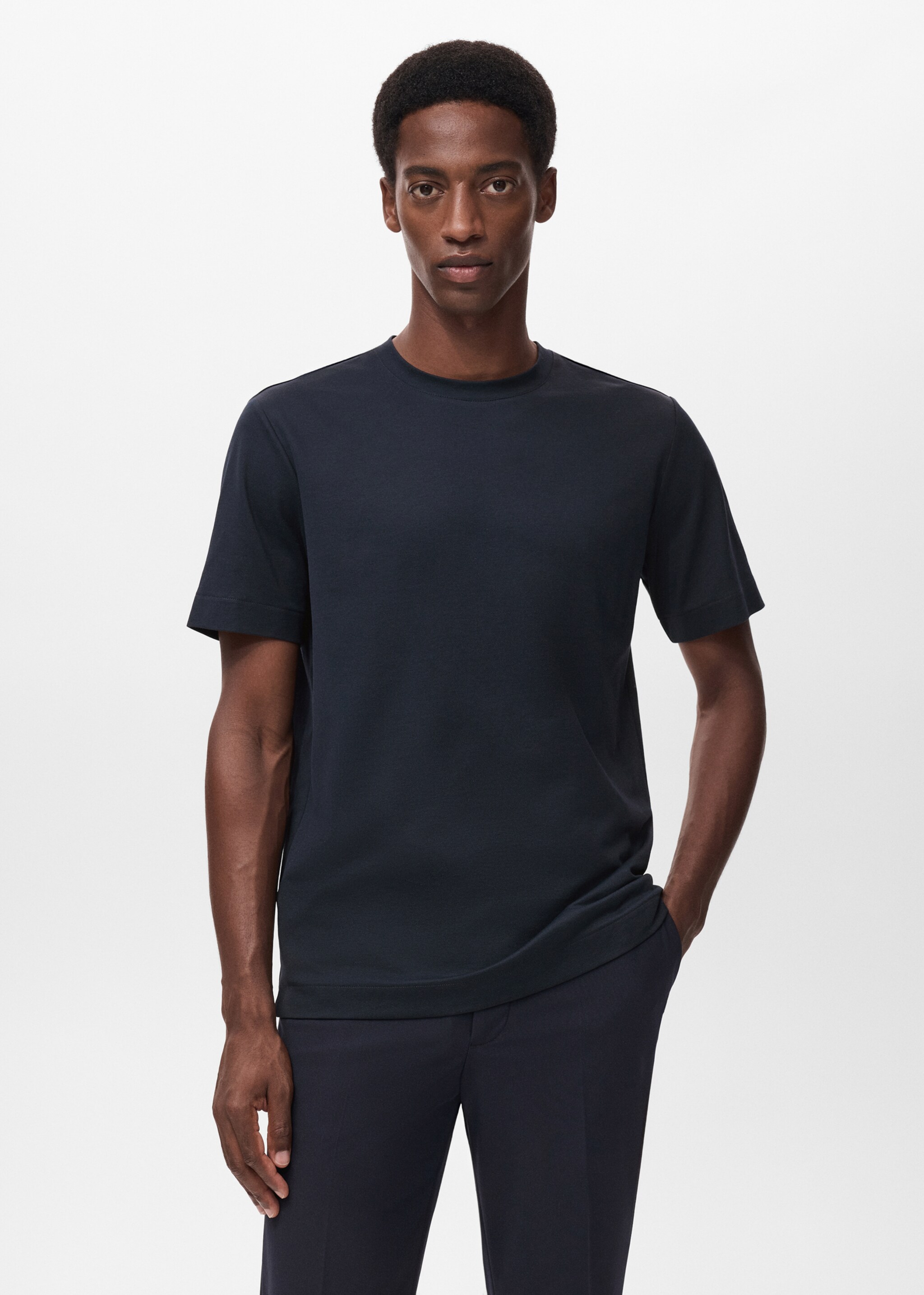 Regular-fit Thermolite® t-shirt - Medium plane, Navy. Ref: 17045977-00.