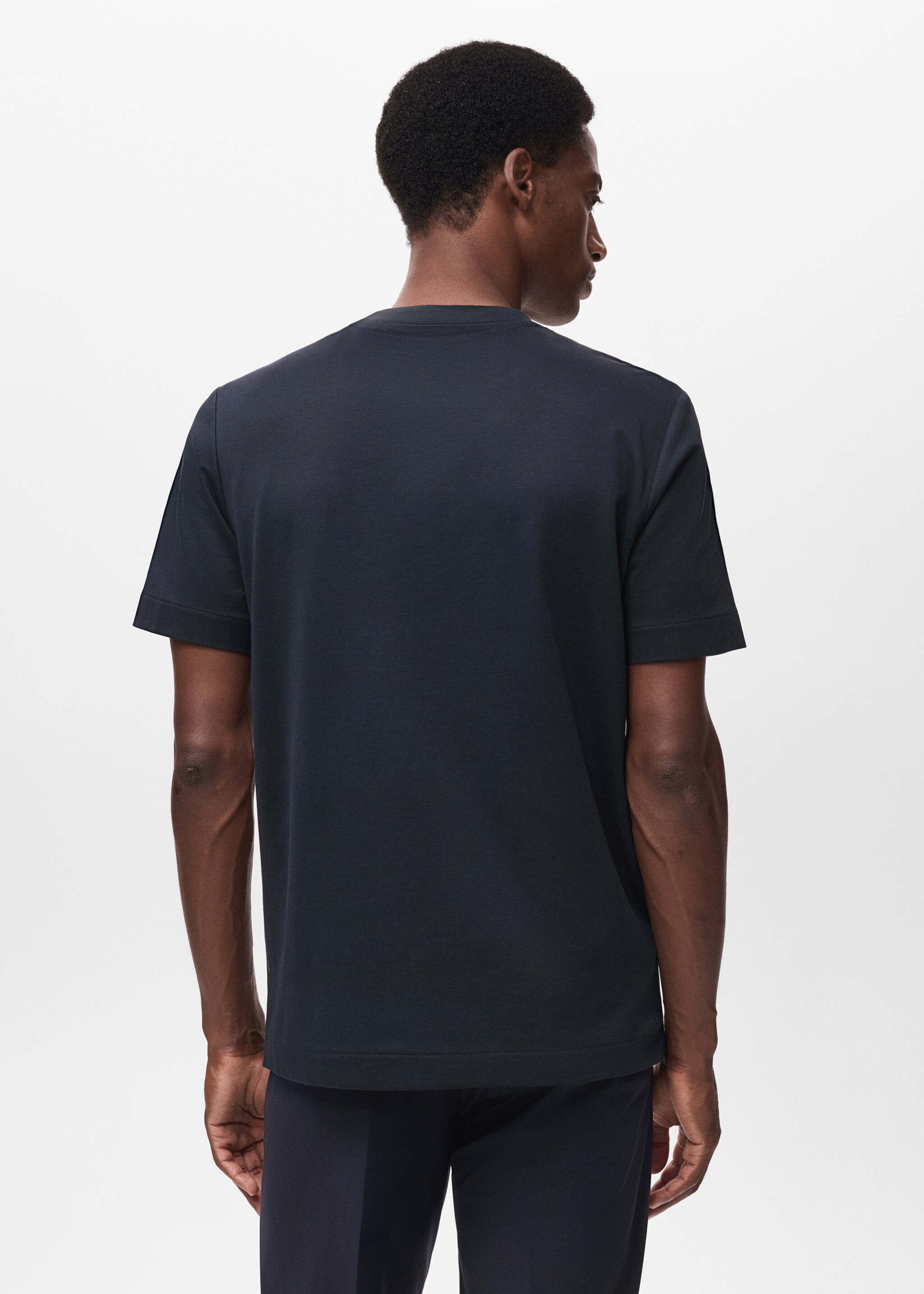 Regular-fit Thermolite® t-shirt - Reverse of the article, Navy. Ref: 17045977-00.