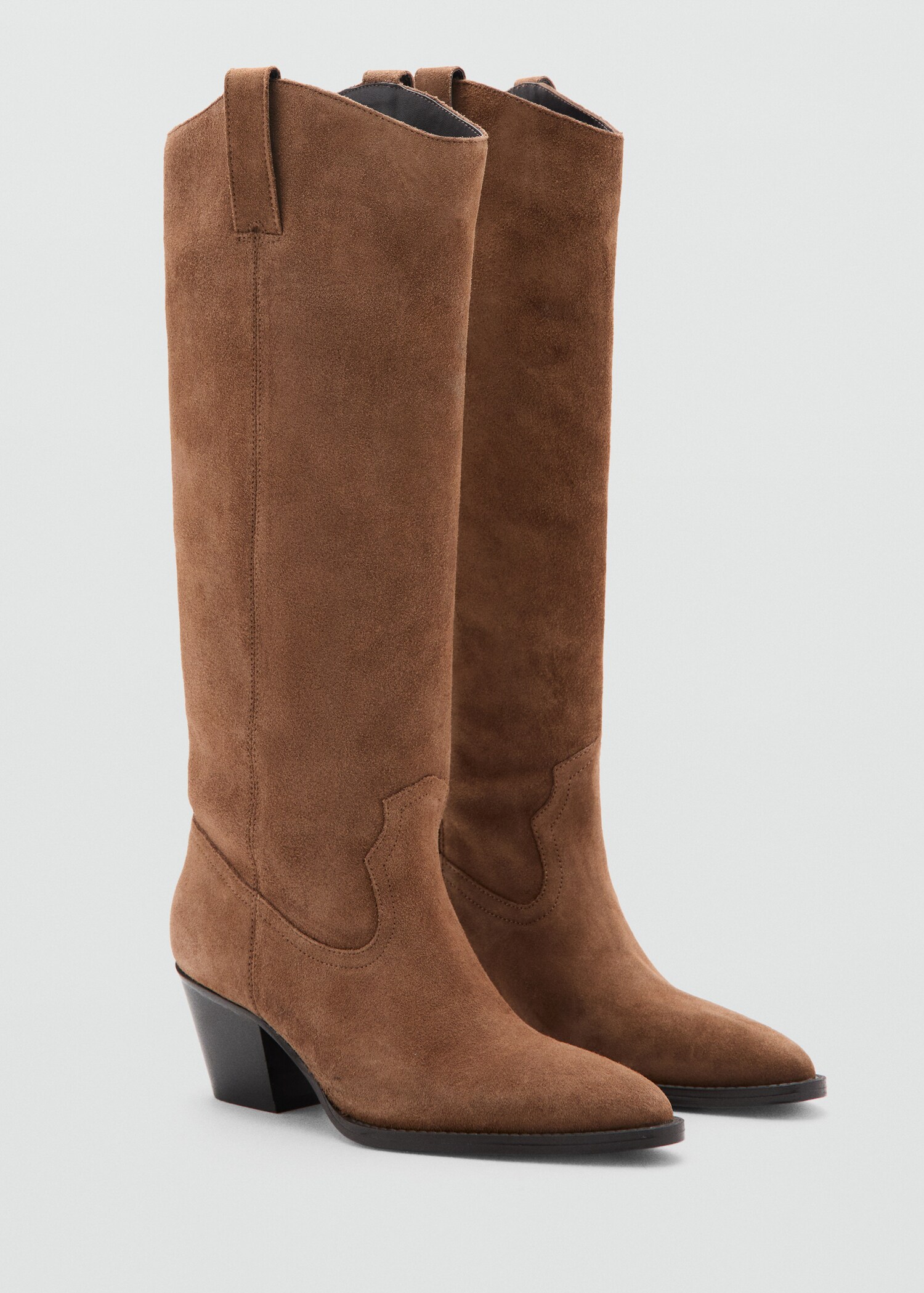 Heel leather boot - Medium plane