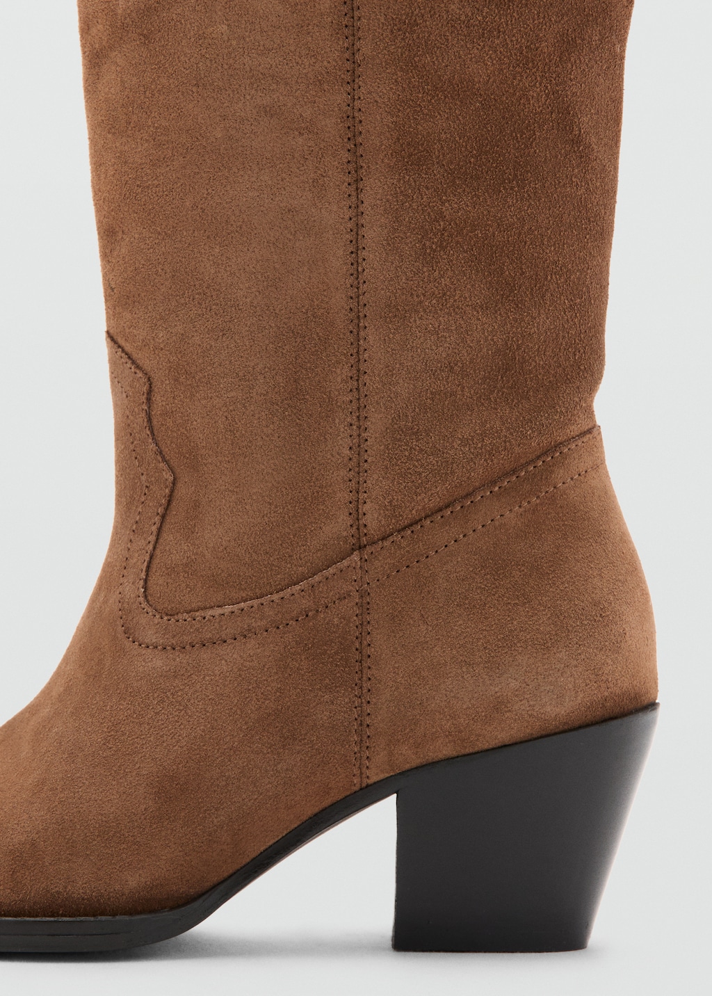 Heel leather boot