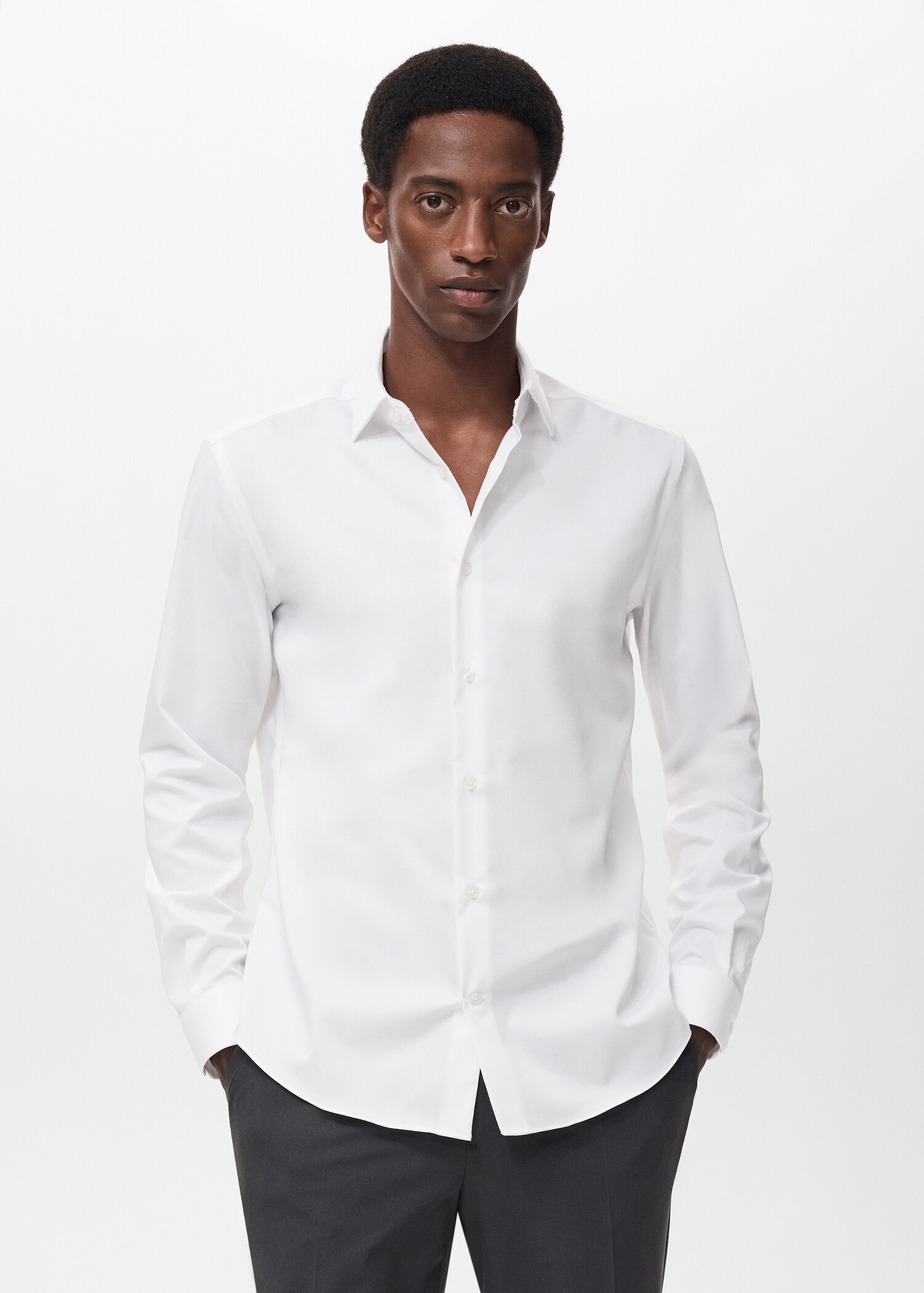 Comfort stretch non-iron shirt - Medium plane