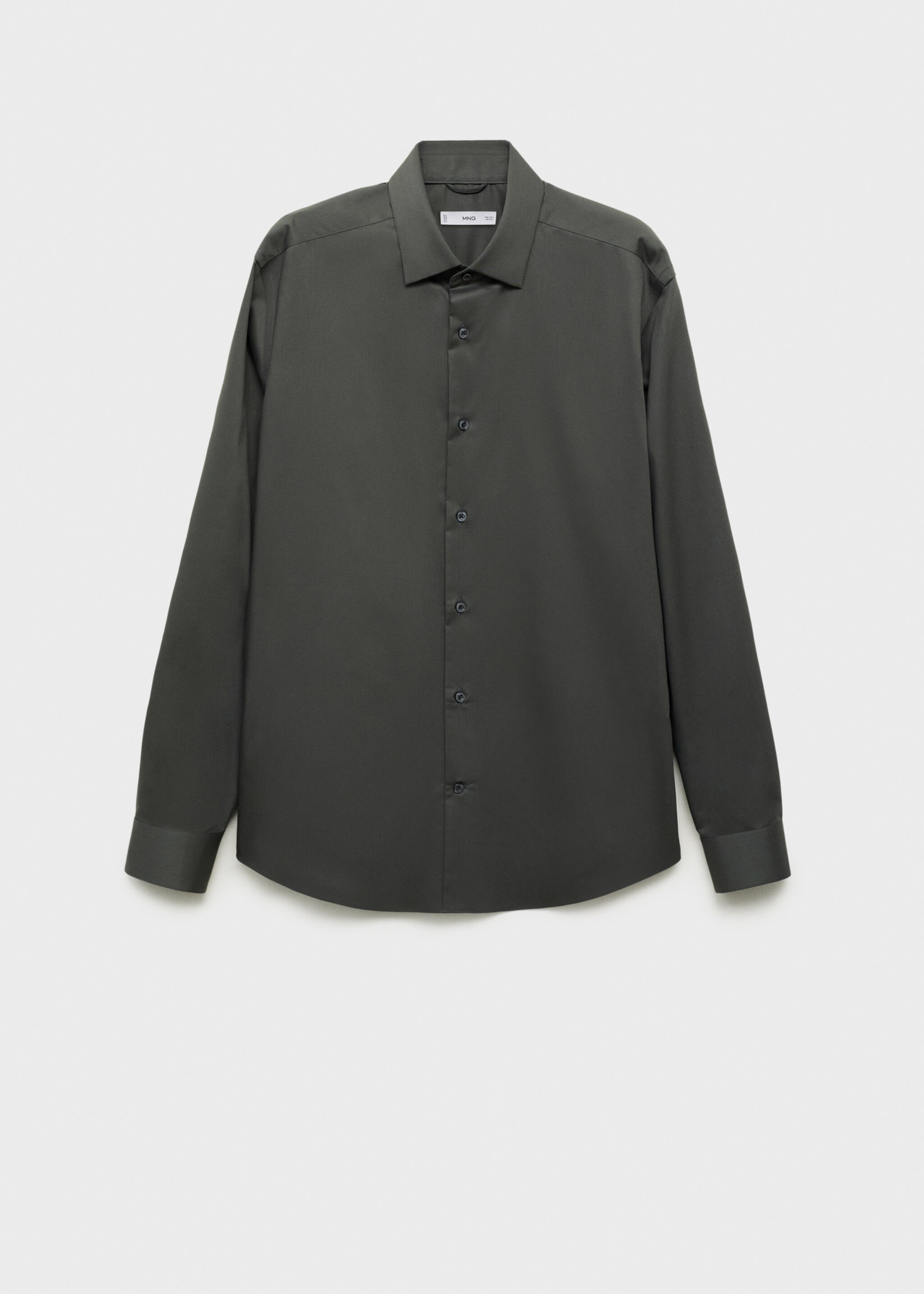 Comfort stretch non-iron shirt - Article without model, Khaki. Ref: 17045980-00.