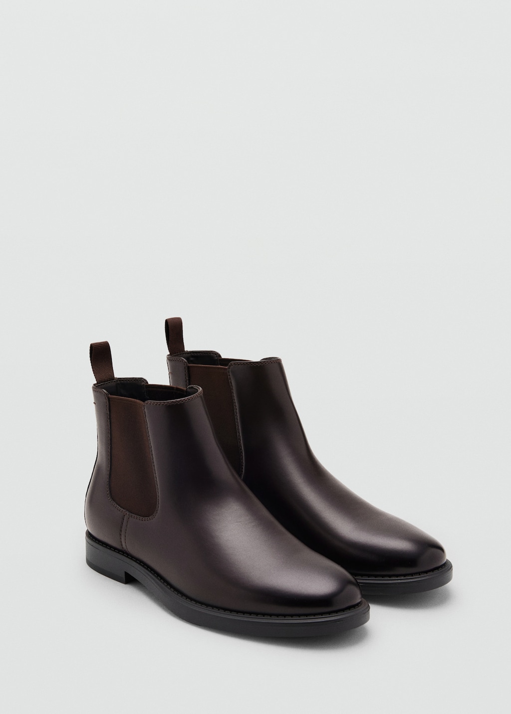 Faux-leather chelsea ankle boots