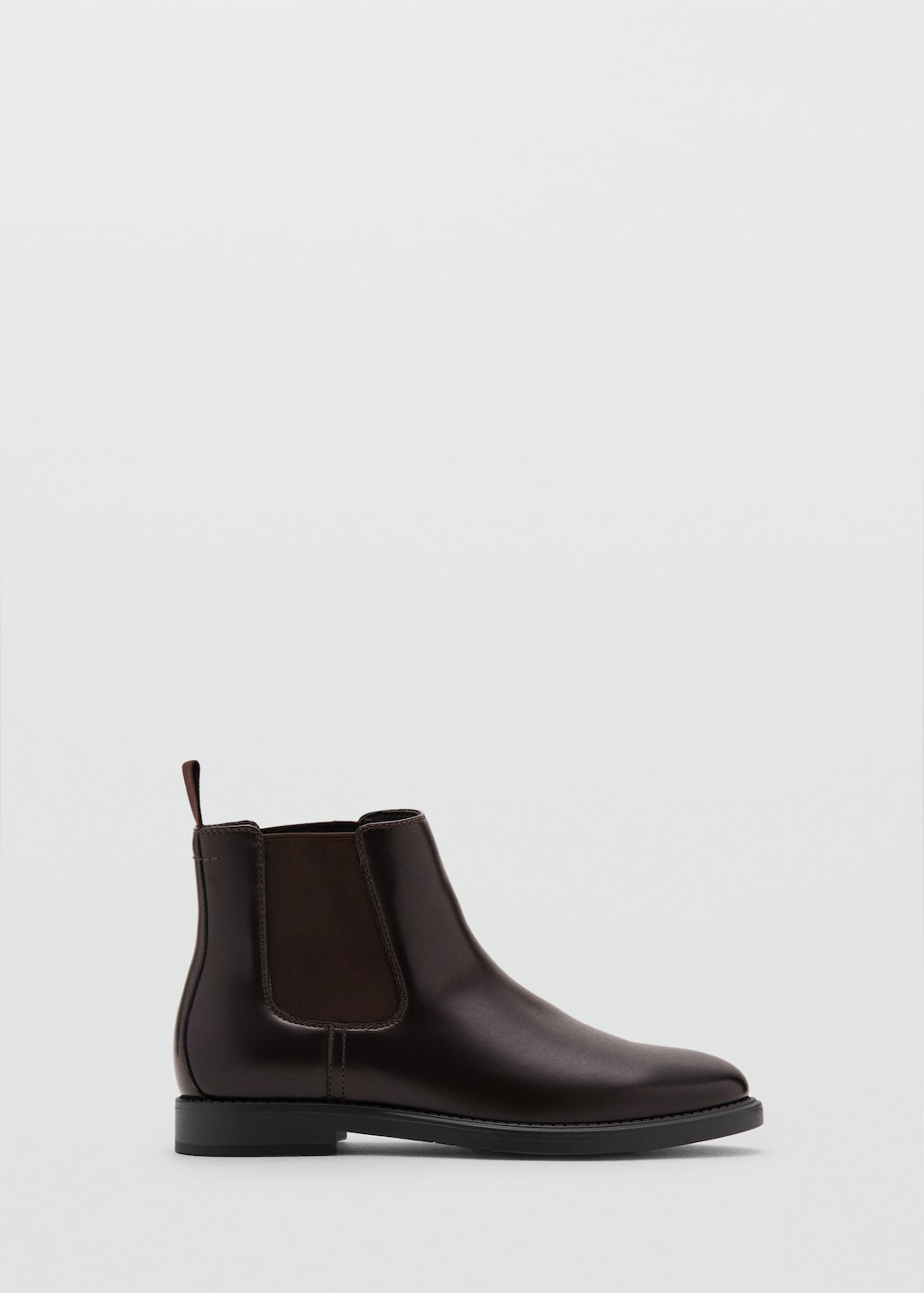 Faux-leather chelsea ankle boots