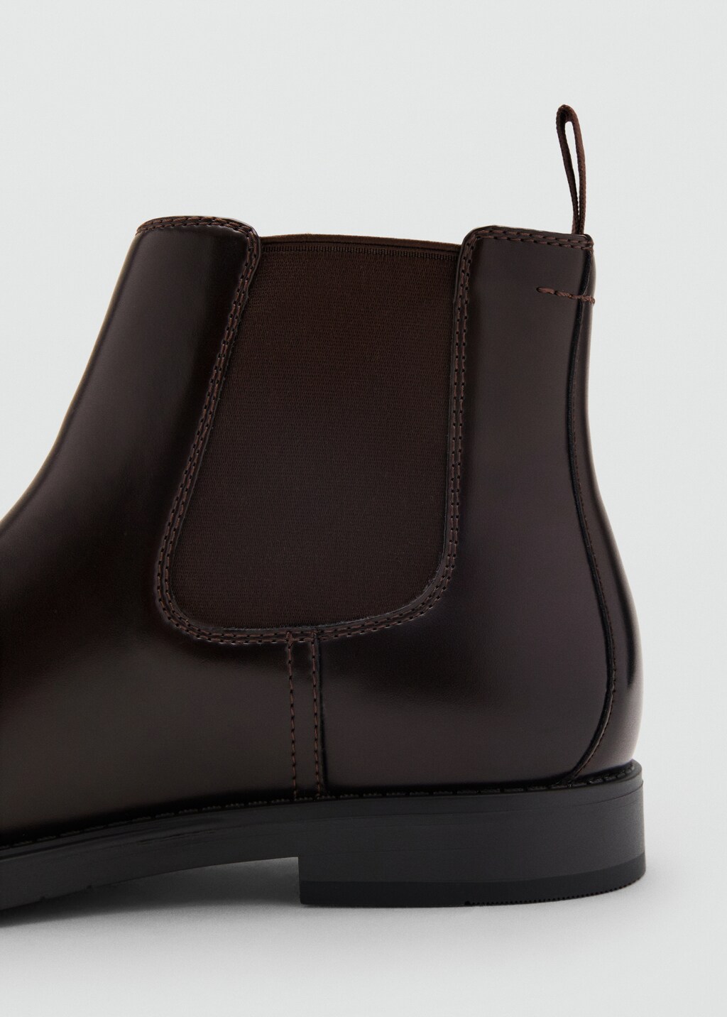 Faux-leather chelsea ankle boots