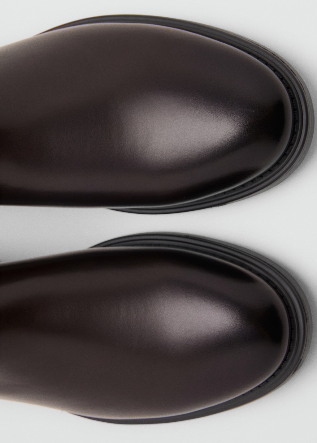 Faux-leather chelsea ankle boots