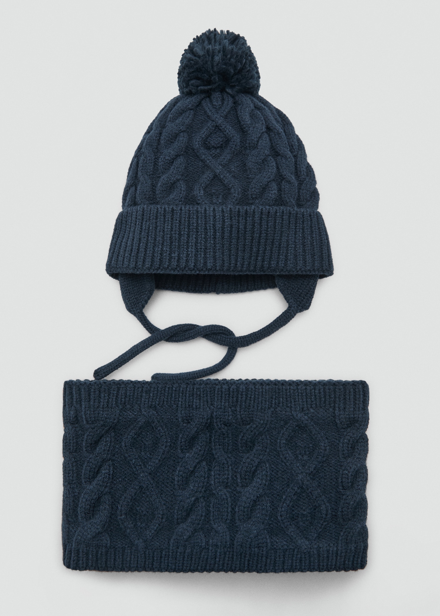 Knitted bobble hat Kids MANGO Mali - Main Image