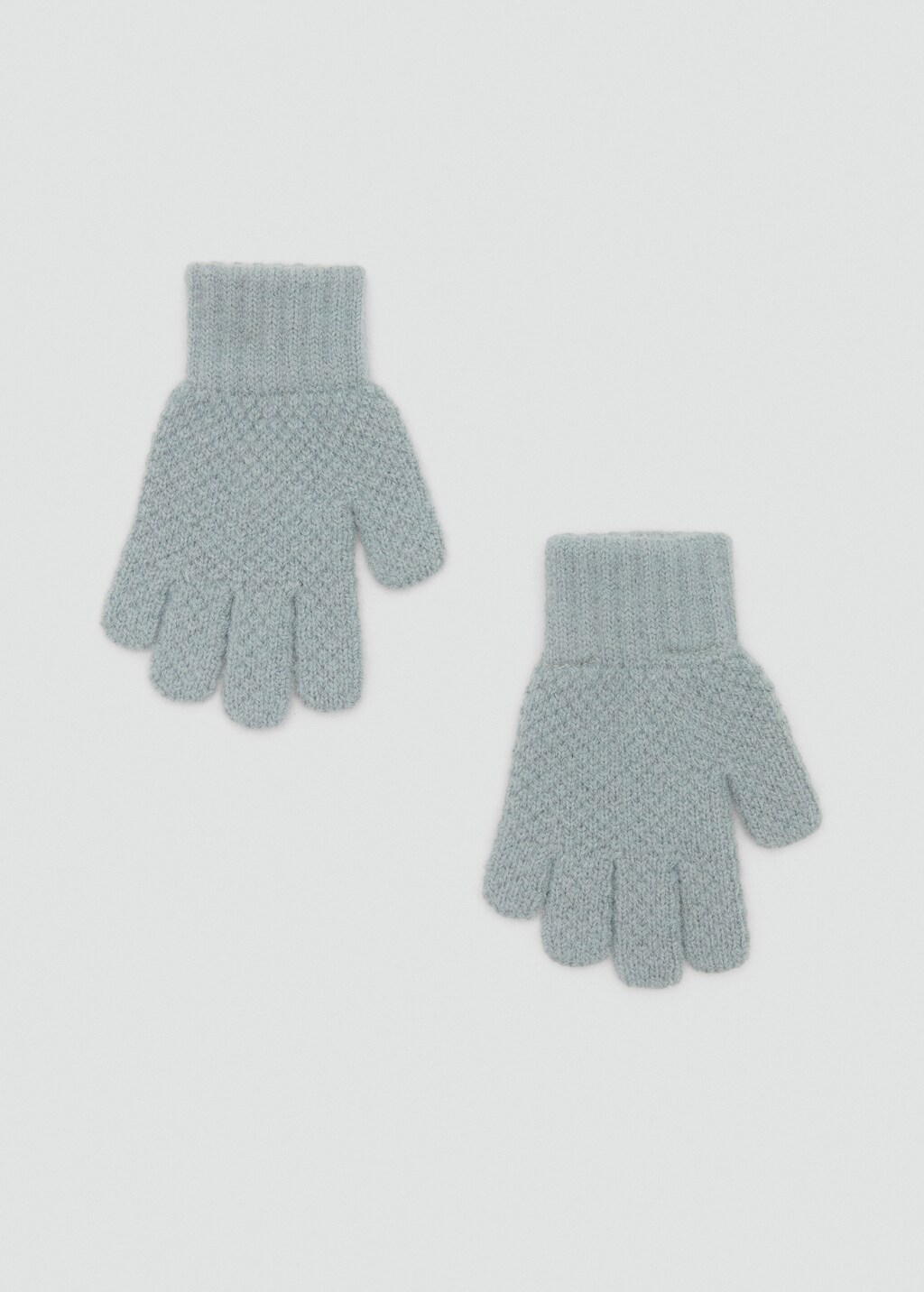 Textured knitted gloves