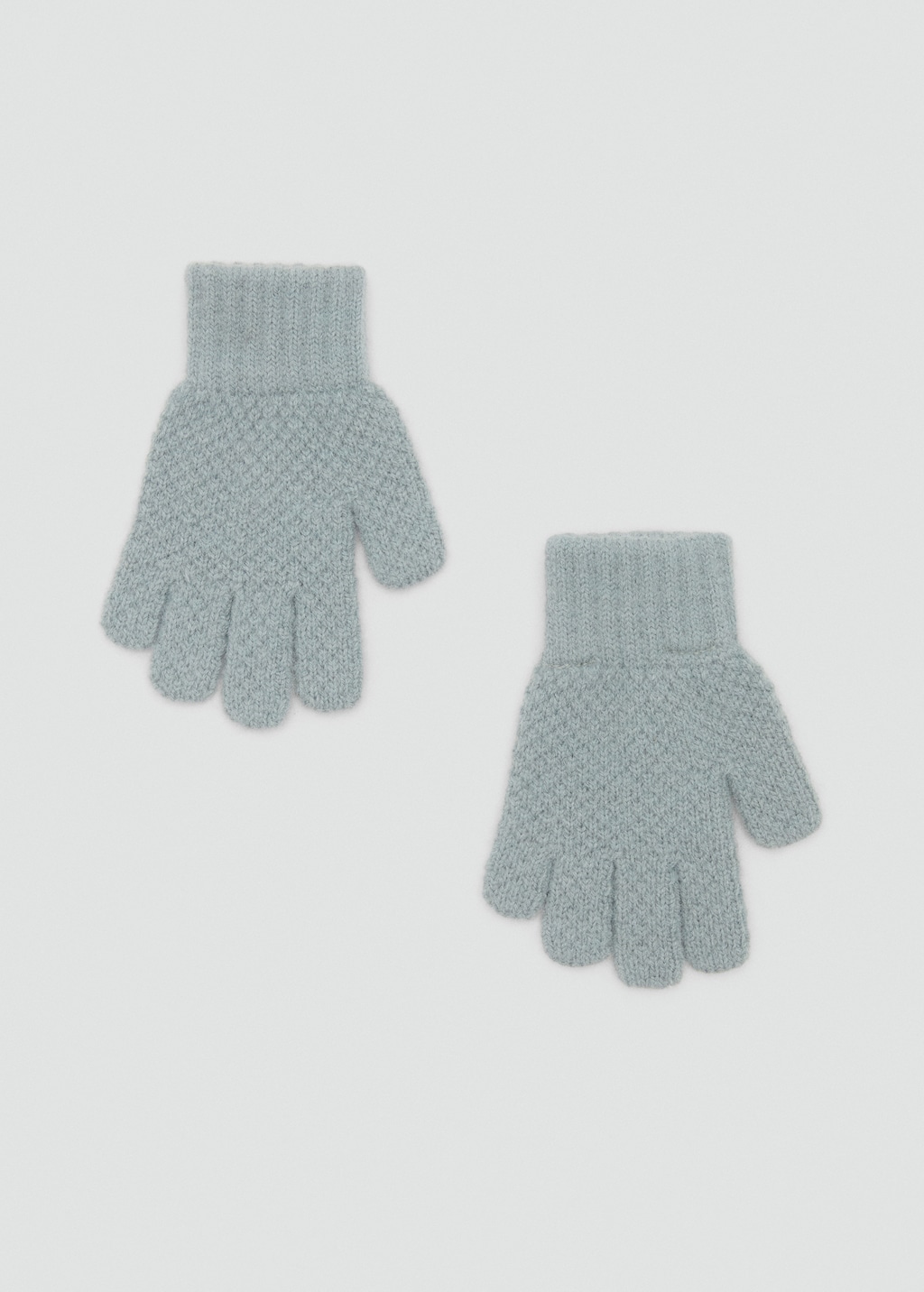 Textured knitted gloves