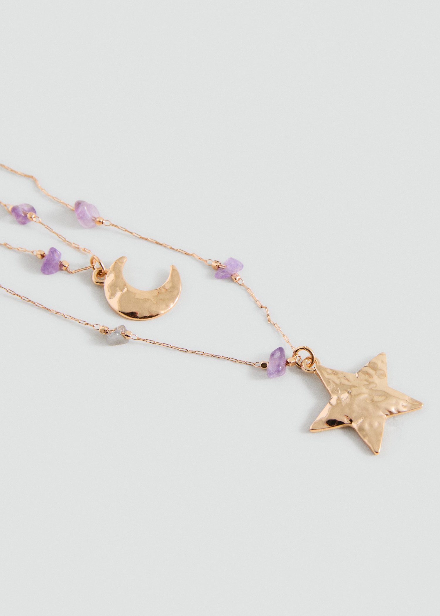Sun and moon bead necklace - Details of the article 1