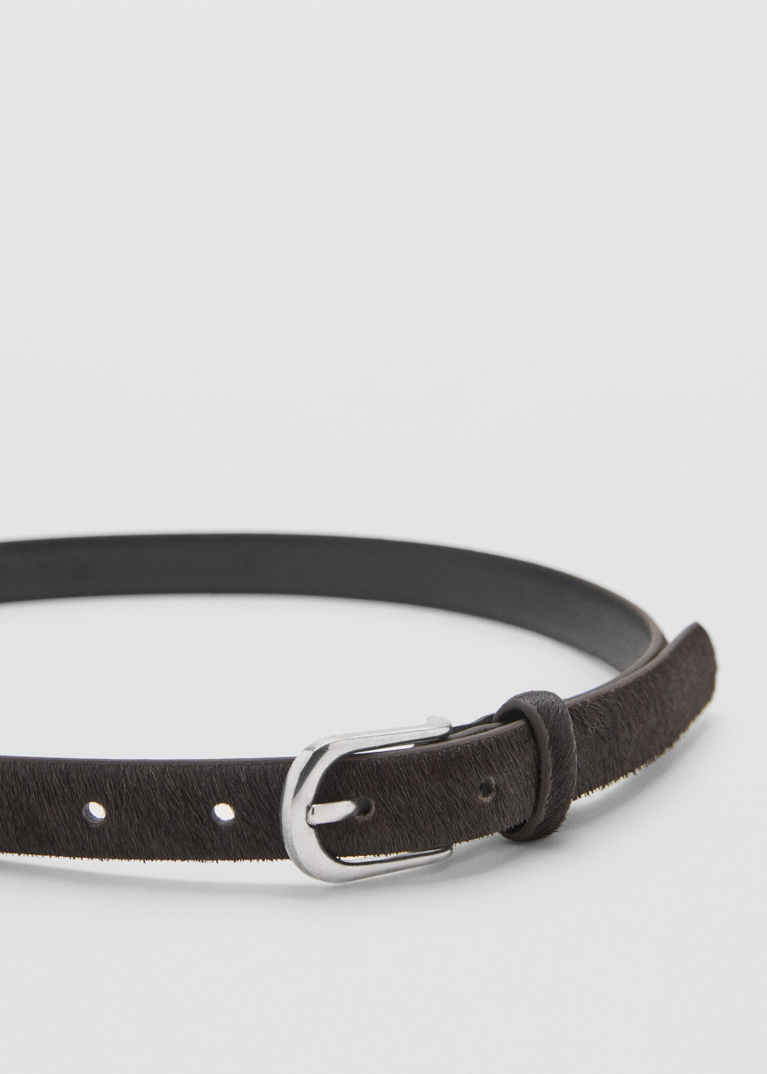 Leather fur belt - Details of the article 1
