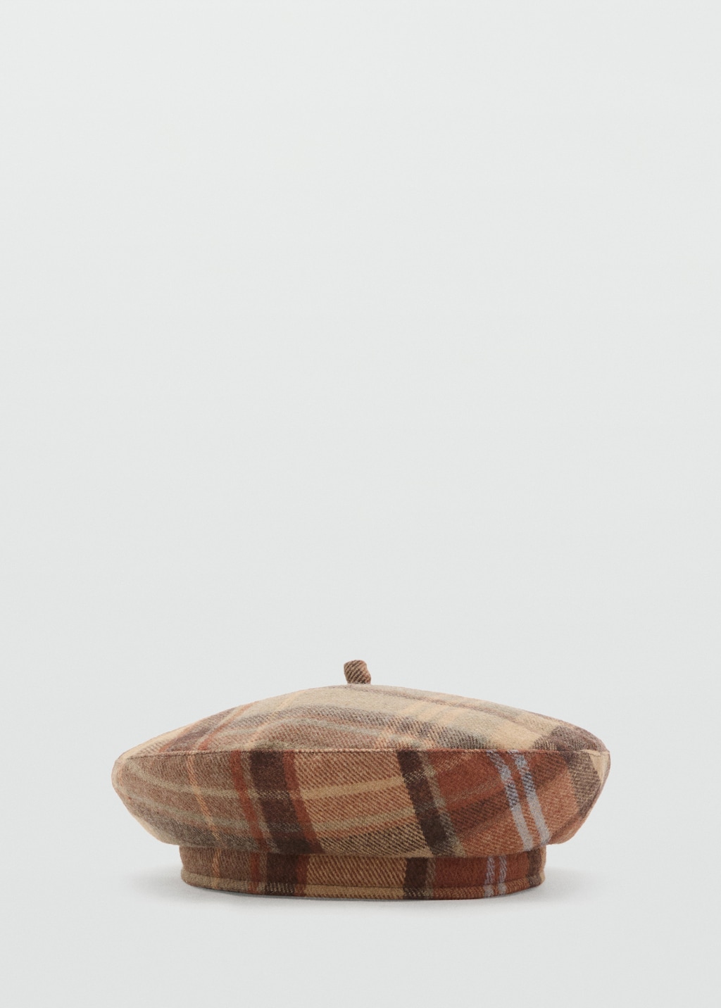 Checked beret