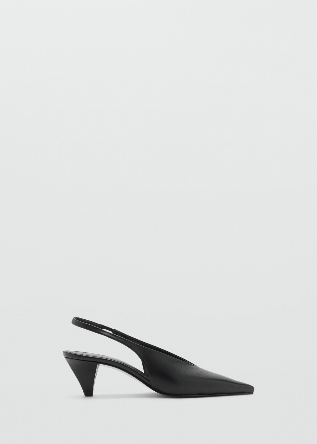 Pointed-toe leather heeled shoes - image 2