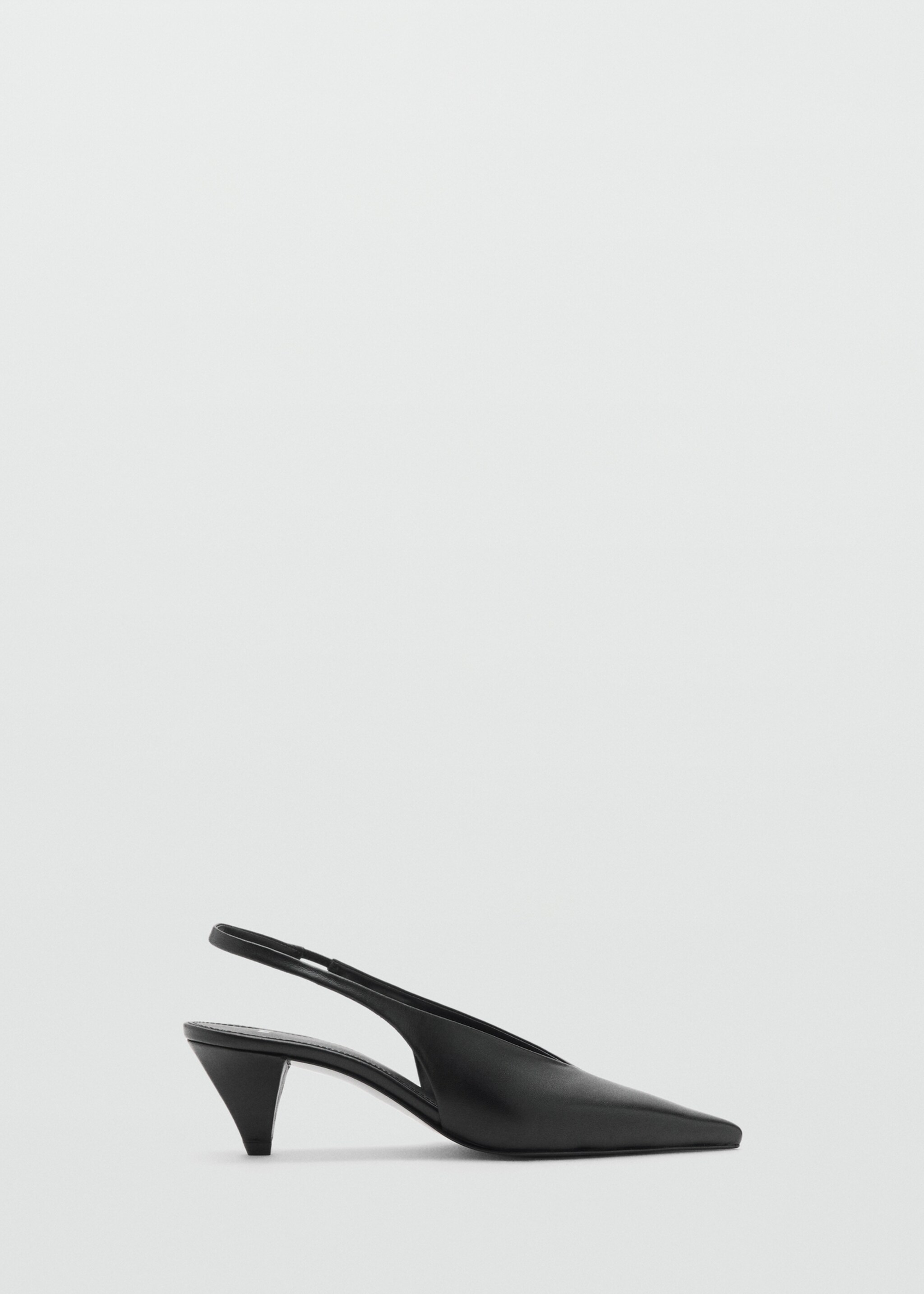 Kitten-heel leather shoes - Article without model, Black. Ref: 17046000-00.