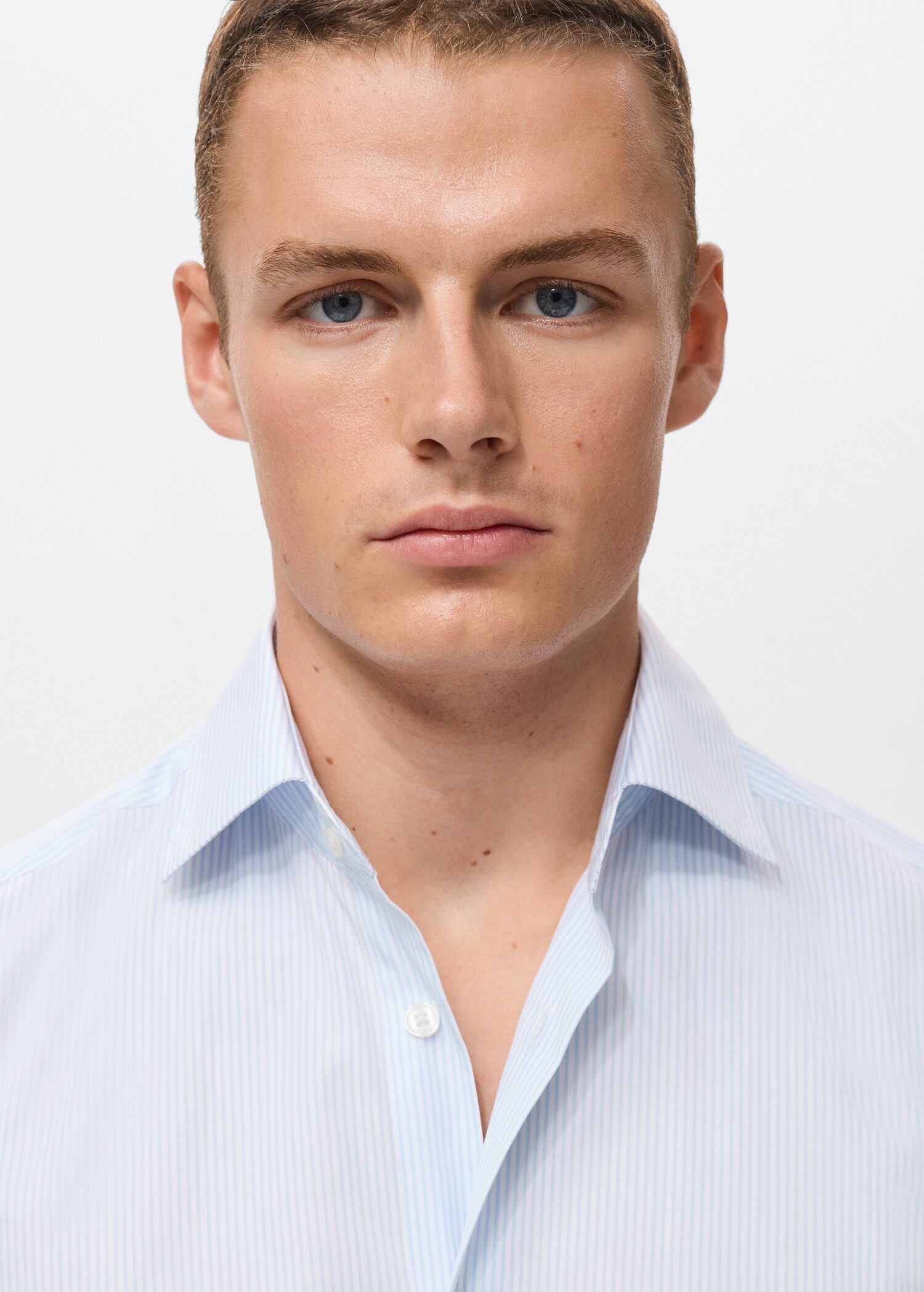 Camisa  100% algodón rayas slim fit - Detalle del artículo 1