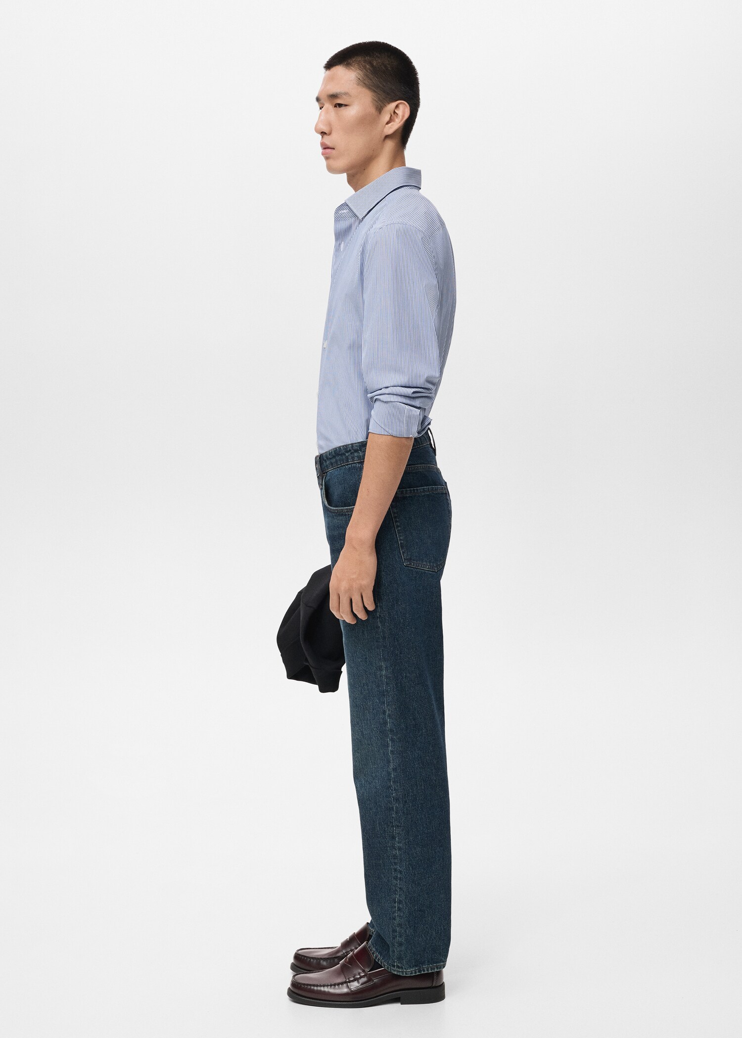 Camisa  100% algodón rayas slim fit - Detalle del artículo 2