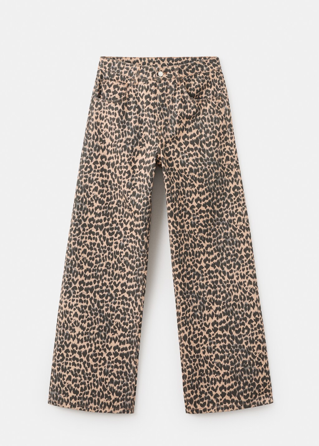 Leopard-print straight jeans - image 2