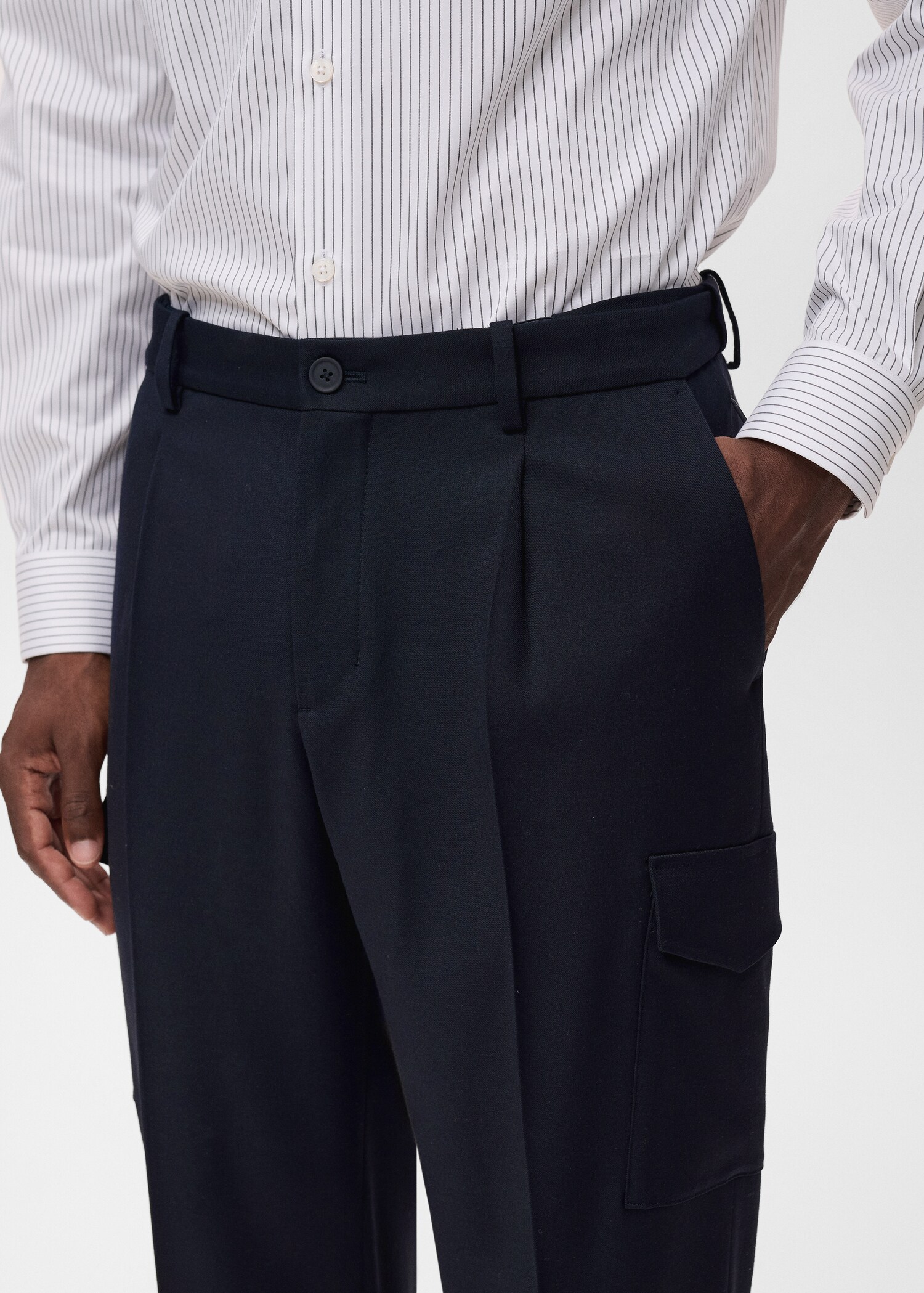Slim fit cargo-byxor - Detaljer om artikeln 1