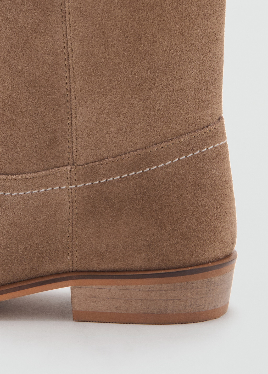 Suede leather boots