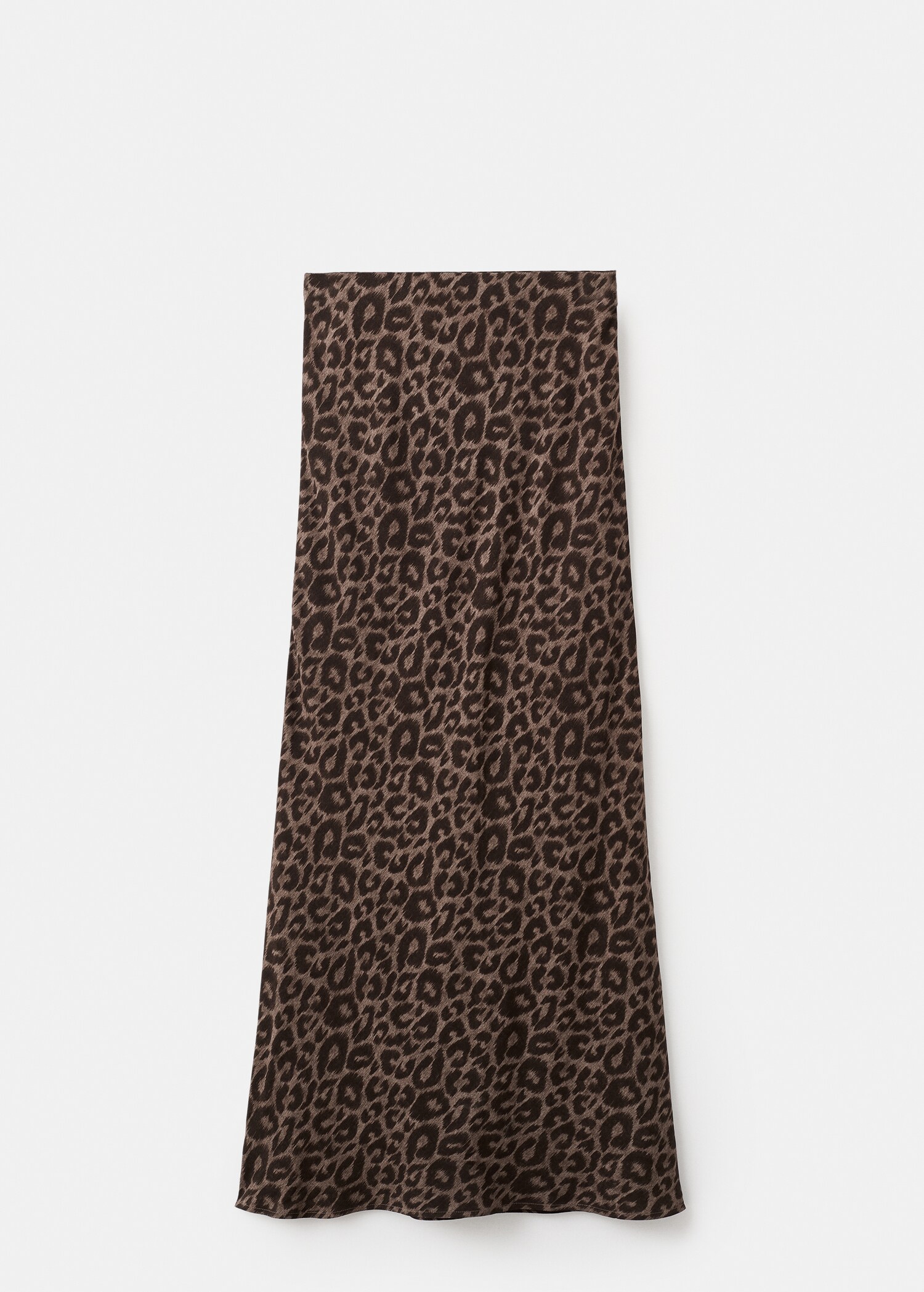 Long leopard-print skirt - Article without model