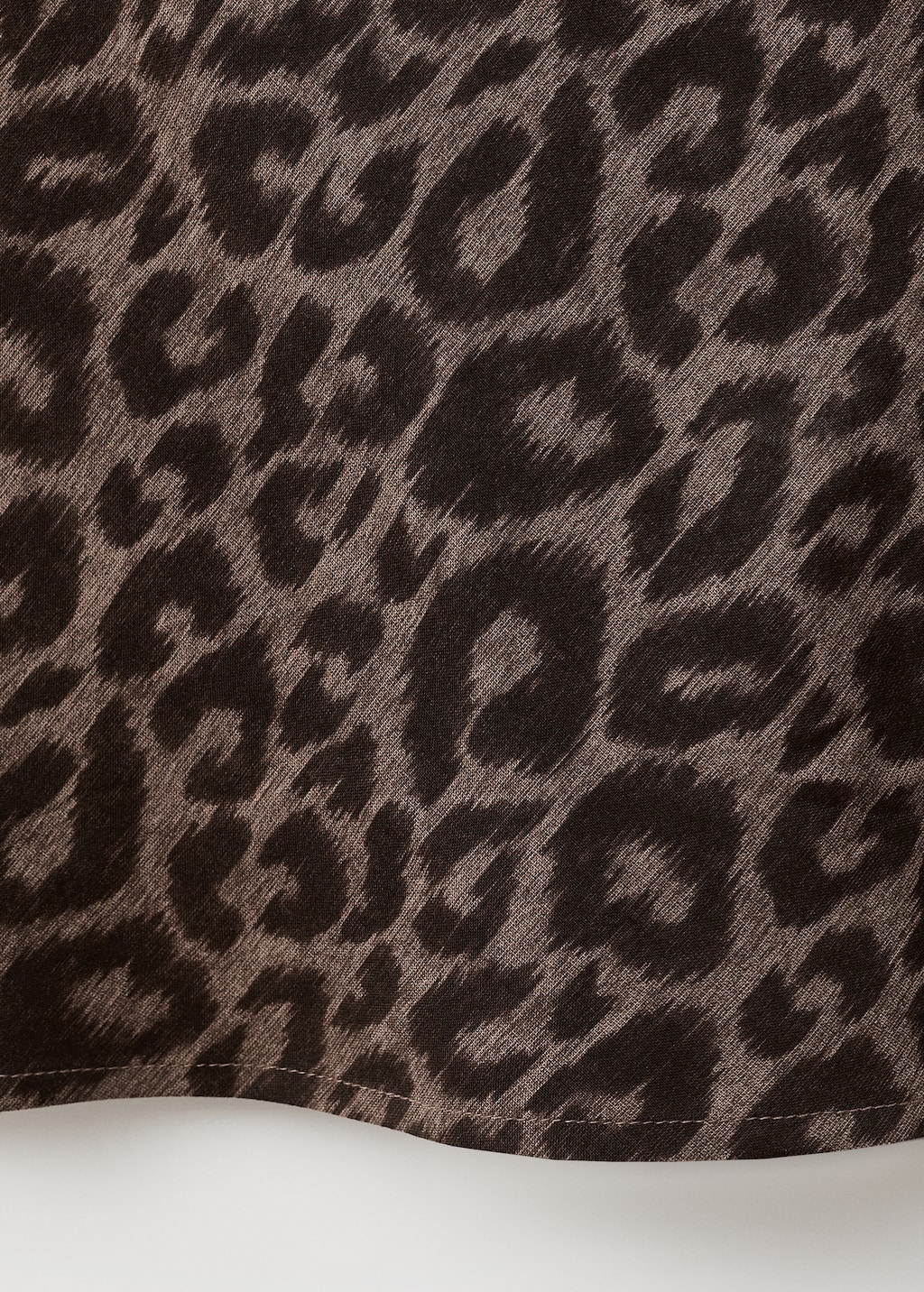 Long leopard-print skirt