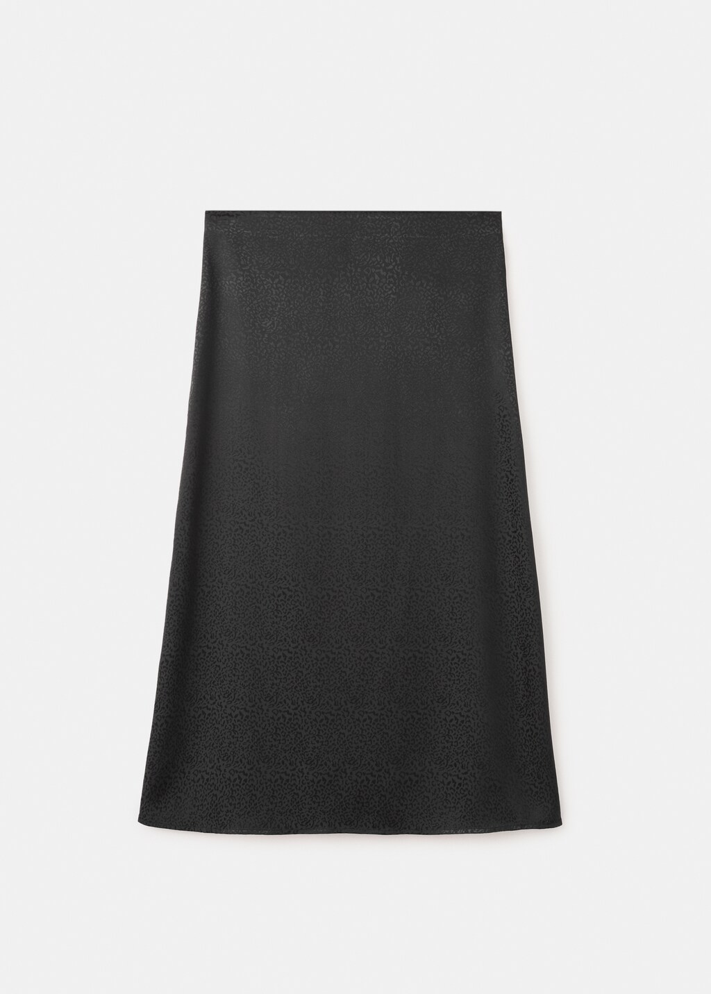 Long leopard-print skirt