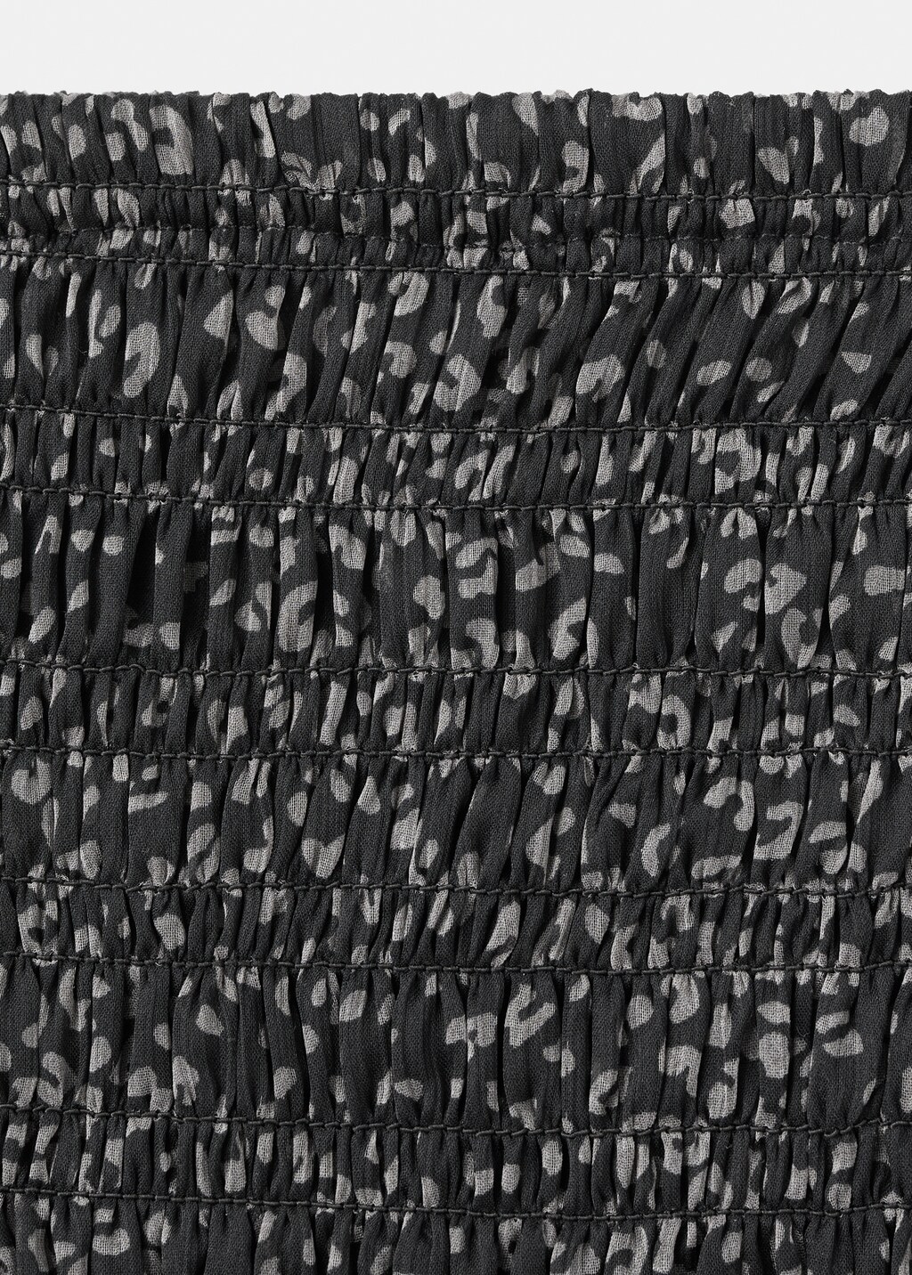 Leopard-print skirt with ruffles