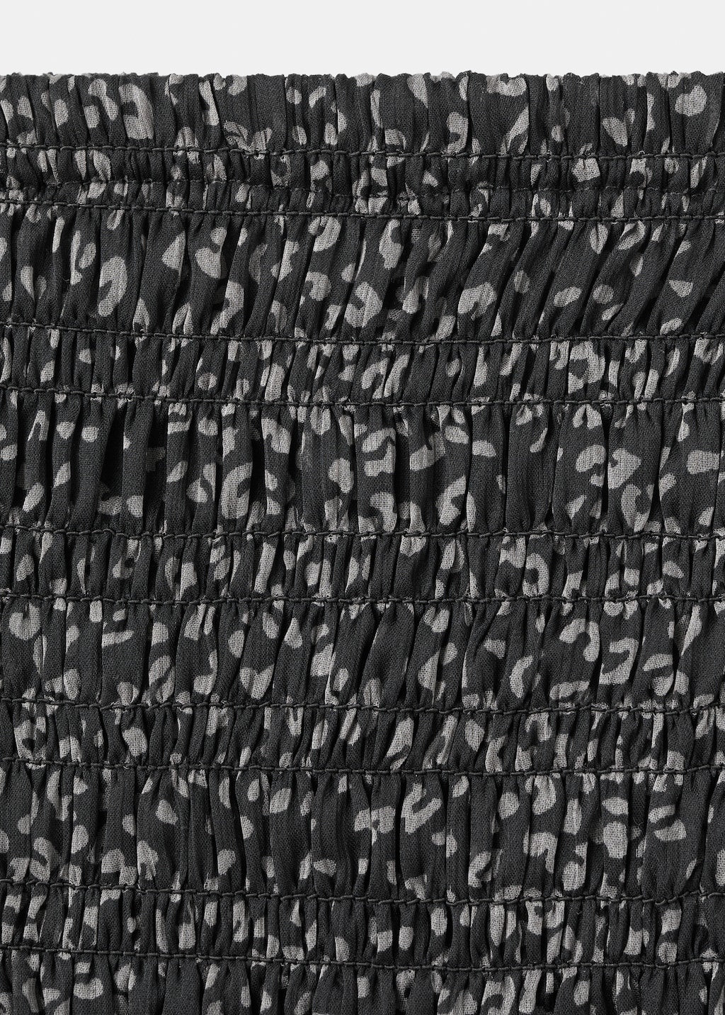 Leopard-print skirt with ruffles