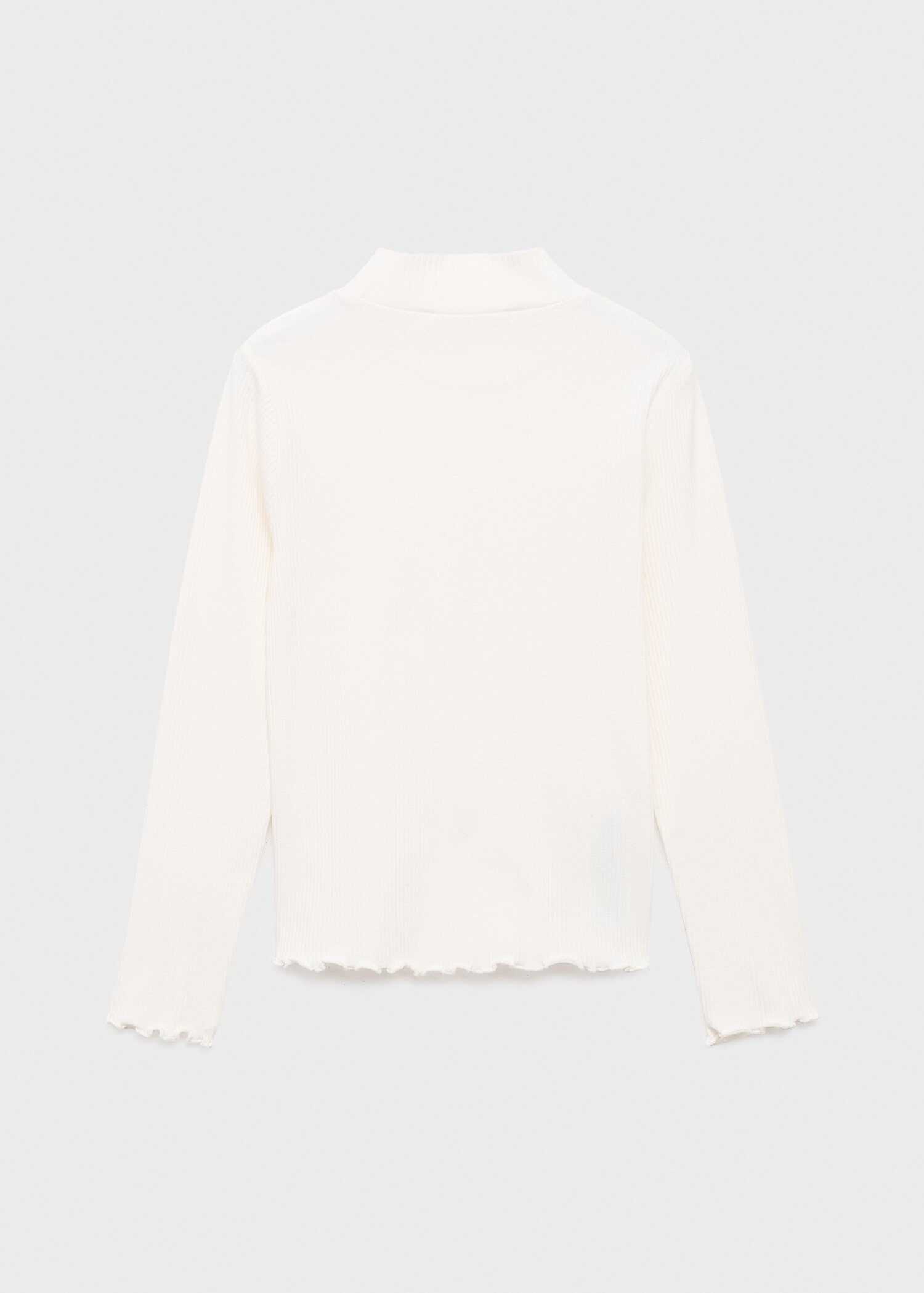 Camiseta canalé cuello alto - Reverso del artículo