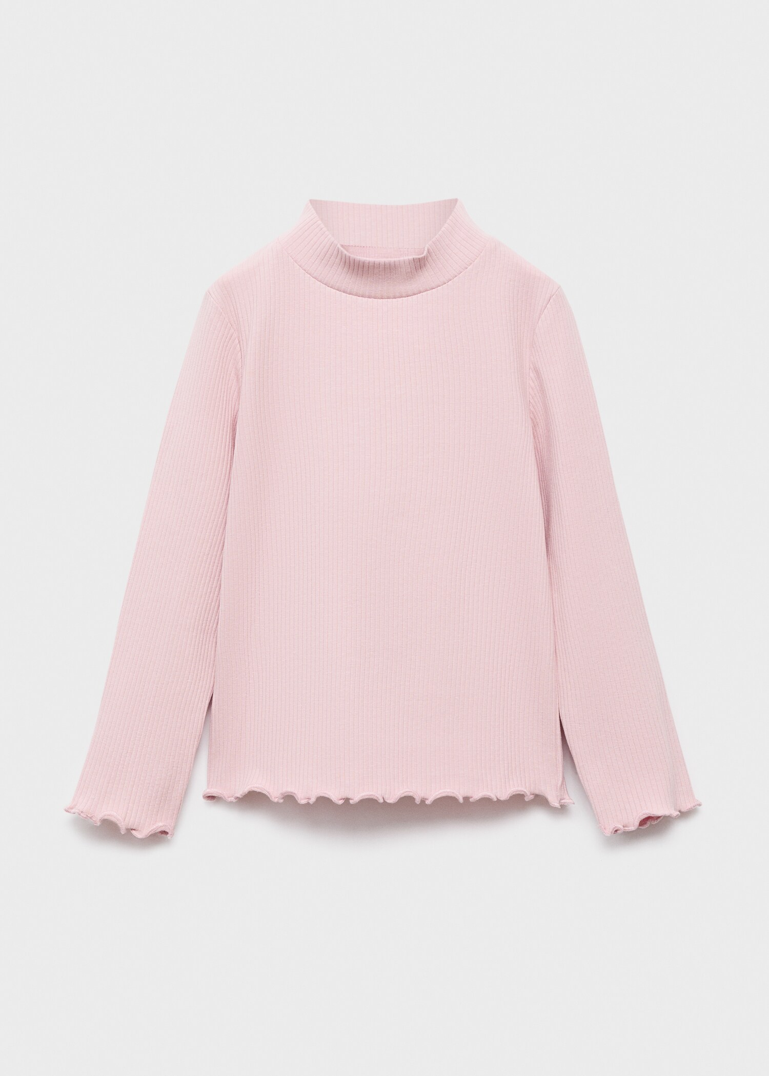 Camiseta canalé cuello alto - Artículo sin modelo