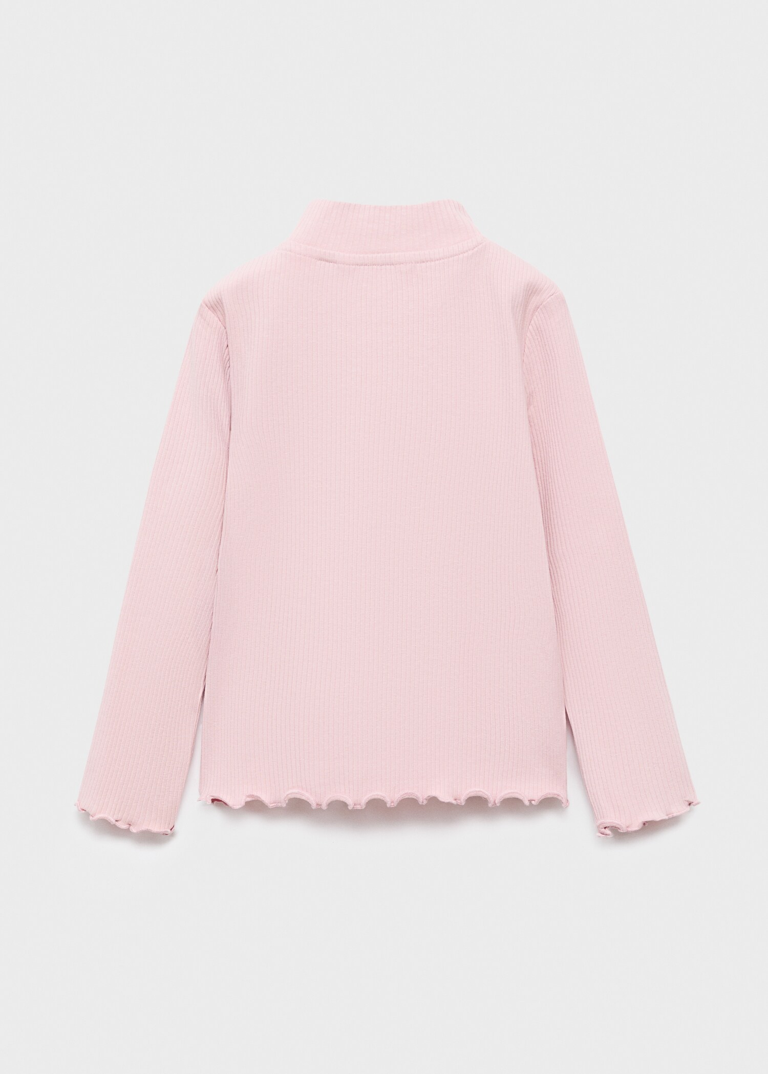 Camiseta canalé cuello alto - Reverso del artículo