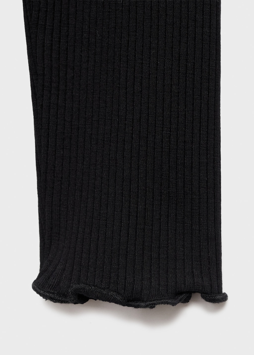 Ribbed high neck t-shirt