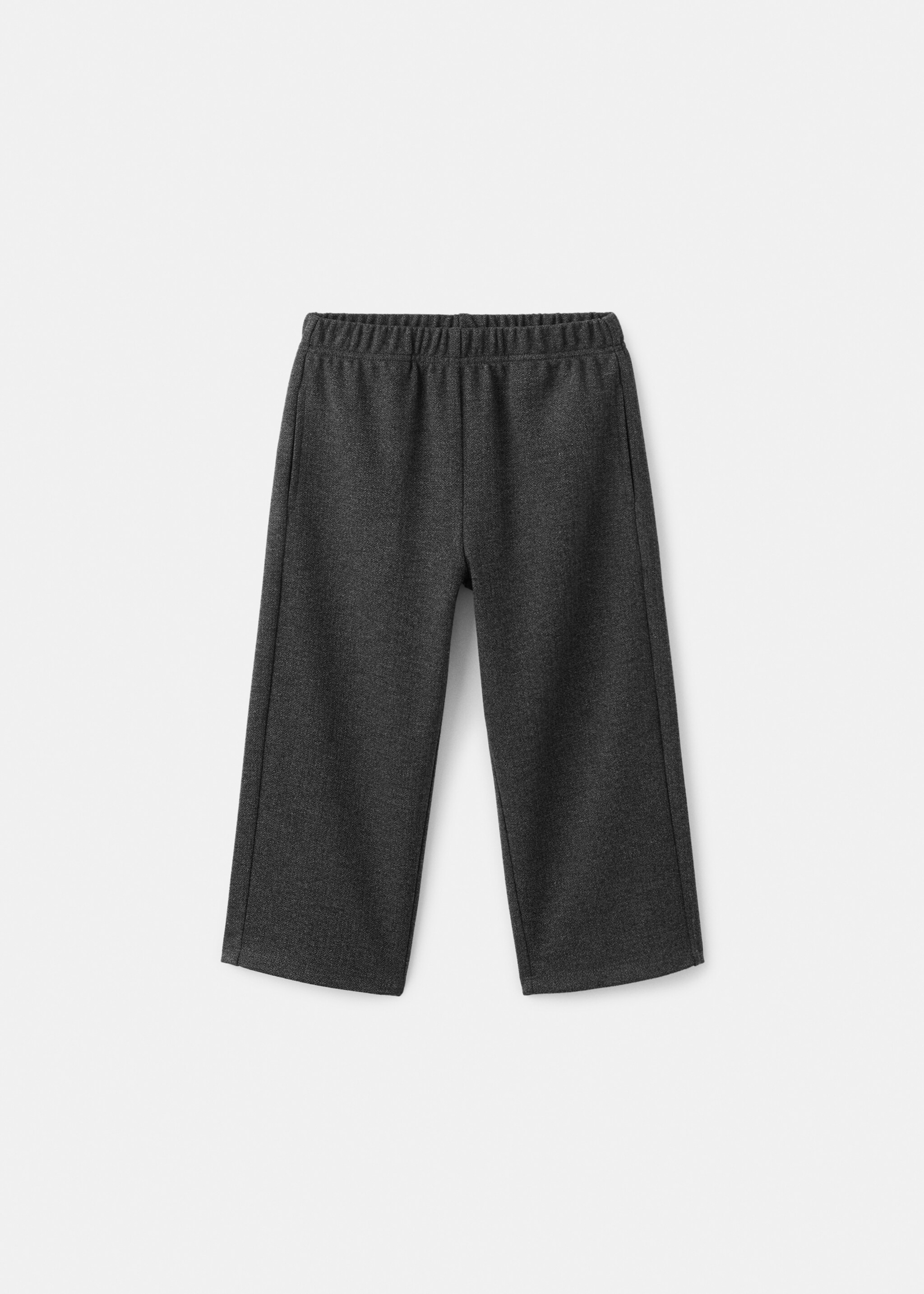 Straight knitted trousers - Article without model, Dark Heather Grey. Ref: 17046341-00.