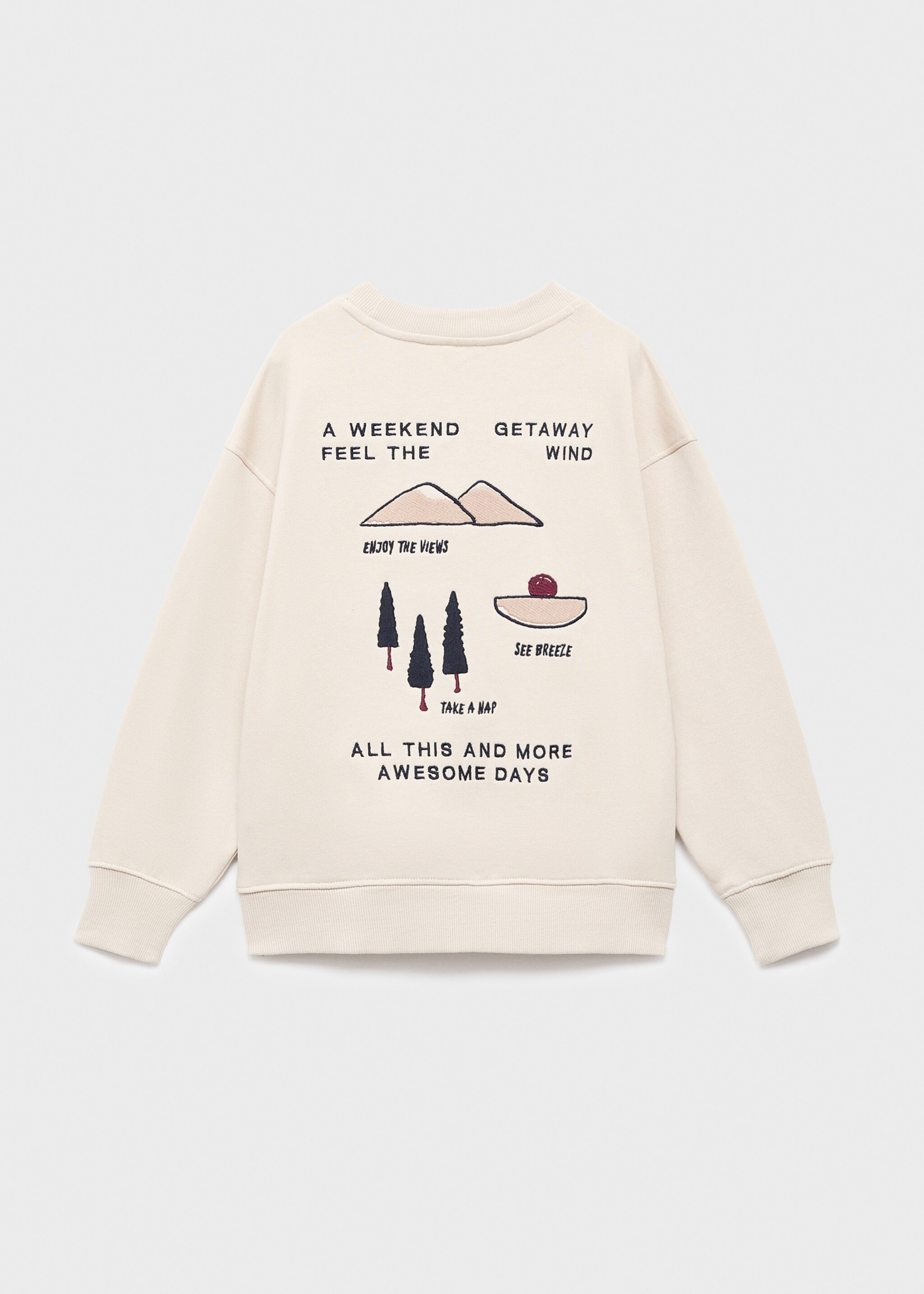 Sweatshirt getaway - Зворотна сторона товару, Пісочний. Ref: 17046343-00.