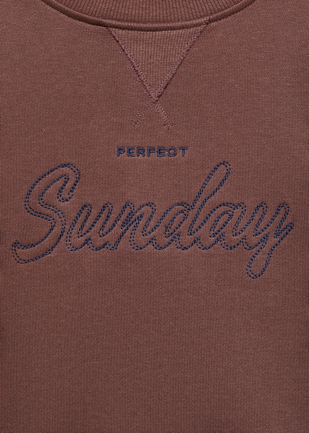 Embroidered cotton sweatshirt