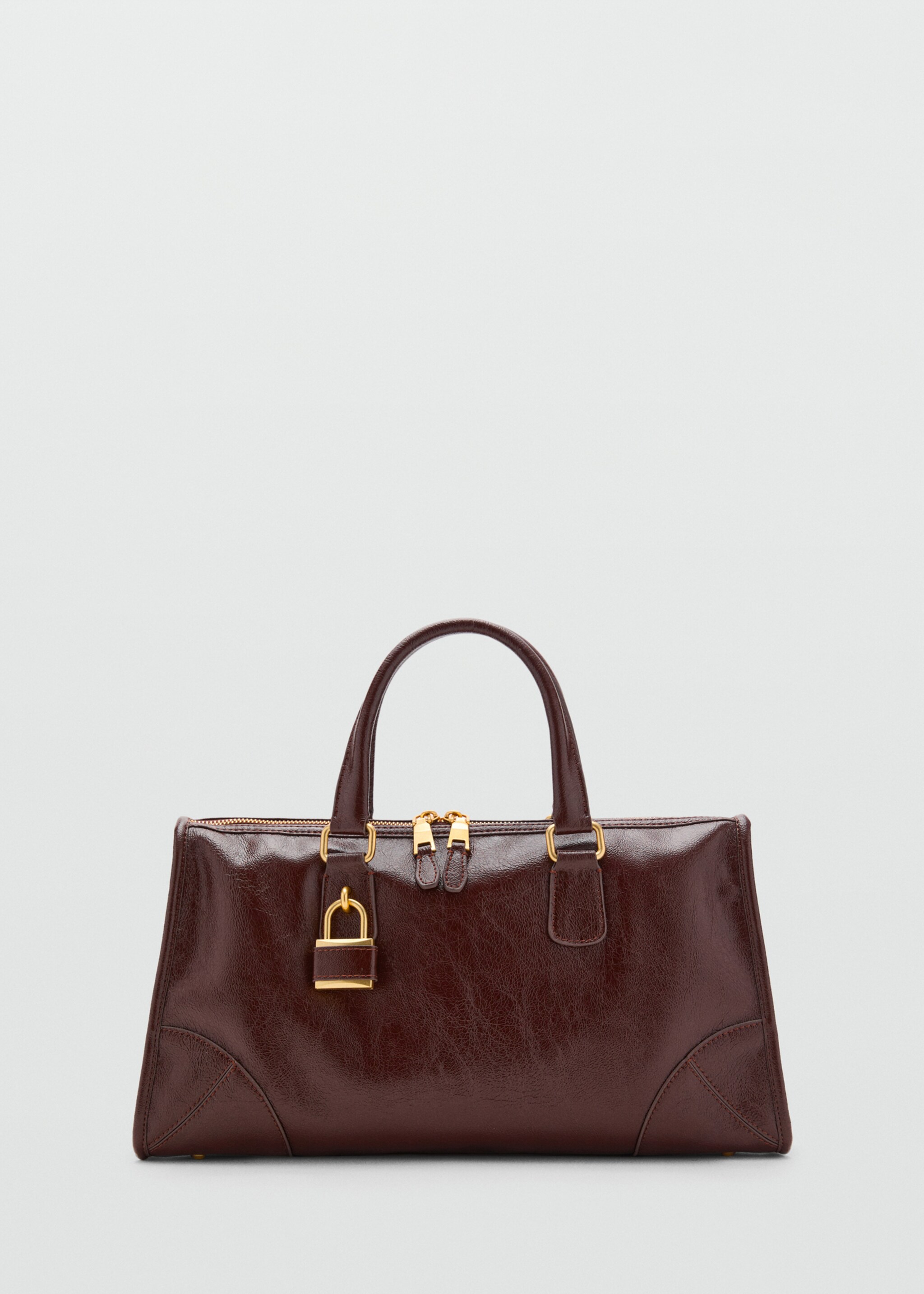 Sac rectangulaire anses - Article sans modèle, Chocolat. Ref: 17046353-00.