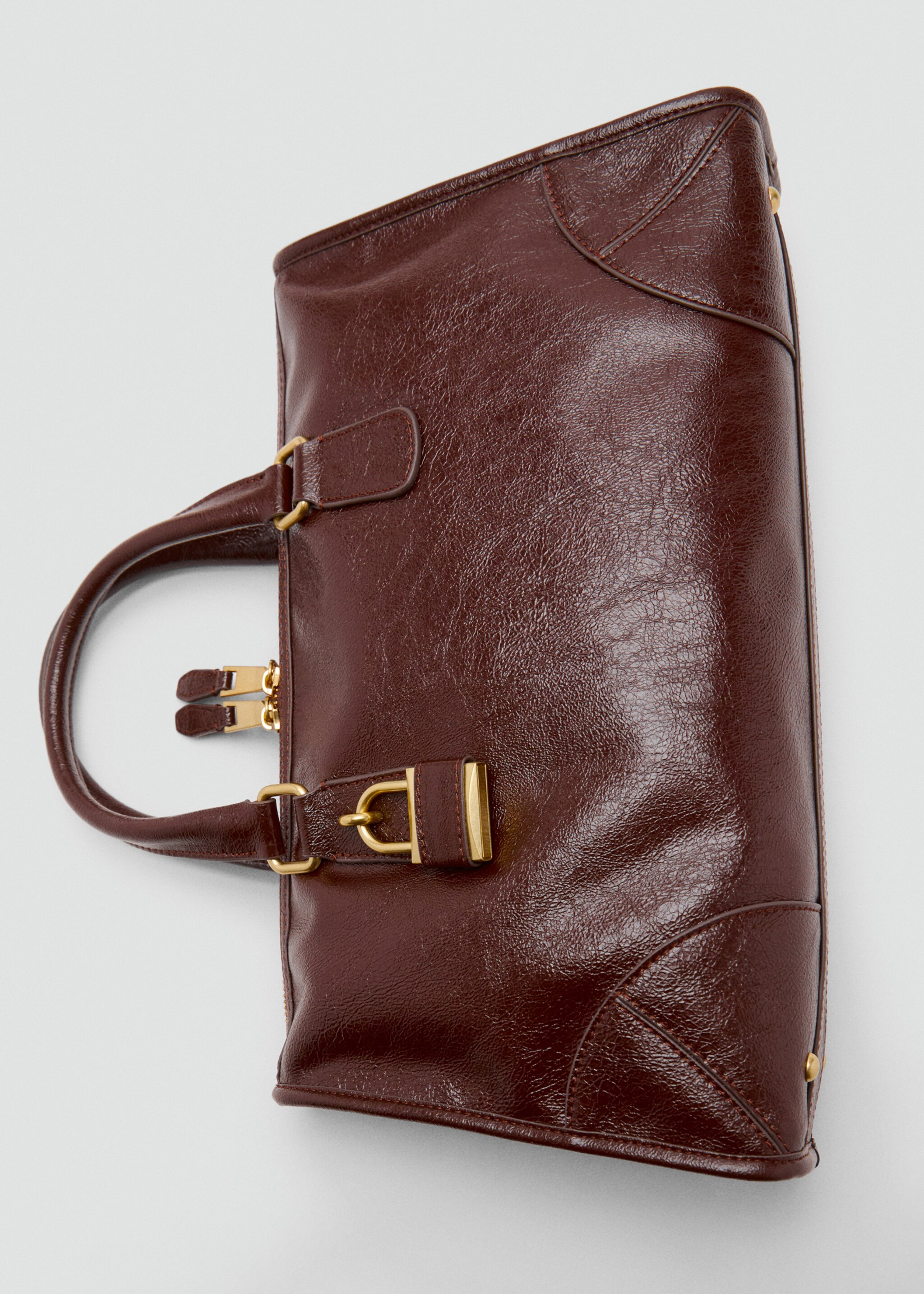 Sac rectangulaire anses - Détail de l'article 4, Chocolat. Ref: 17046353-00.