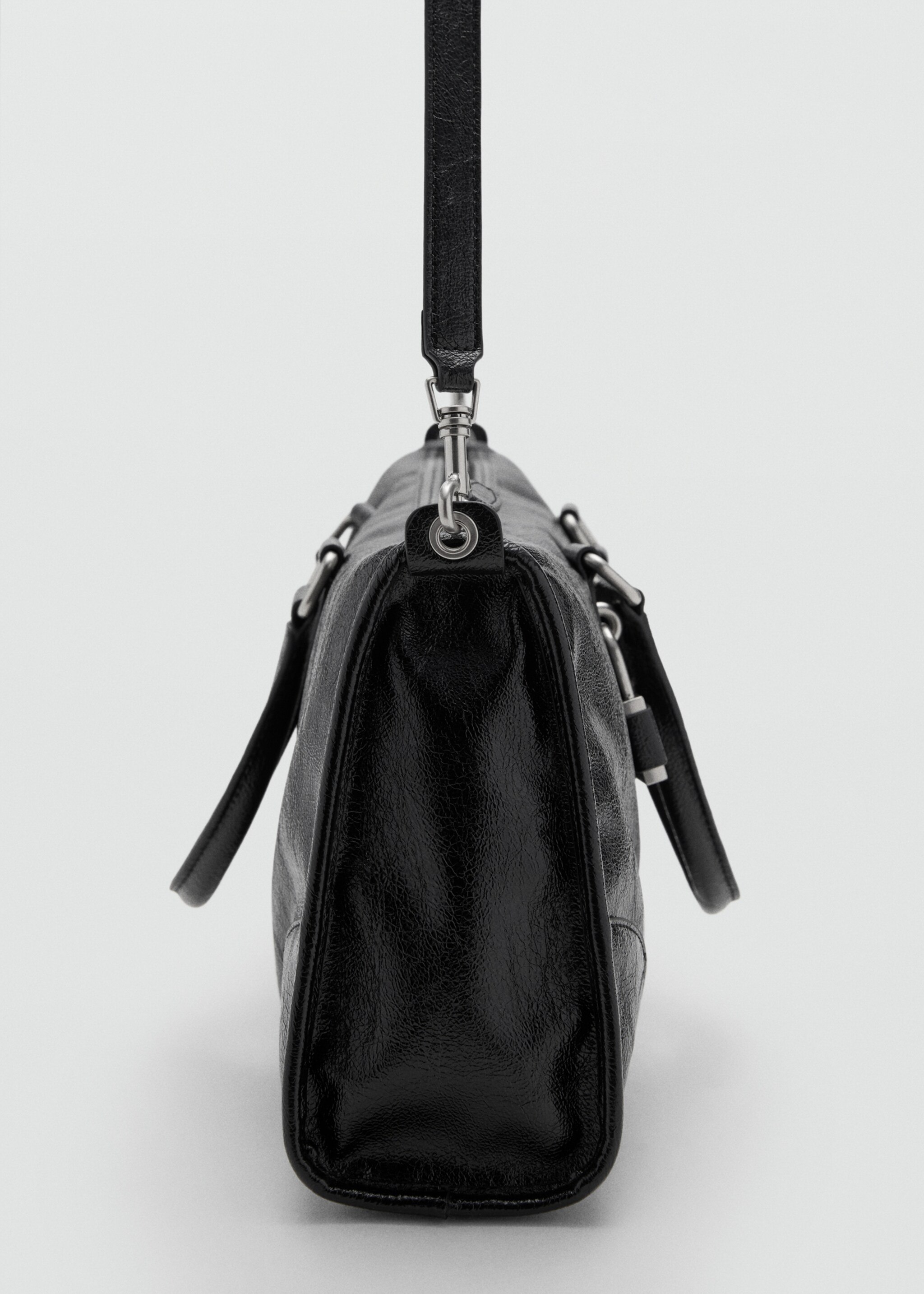 Bolso asas acabado brillante - Detalle del artículo 1, Negro. Ref: 17046353-00.