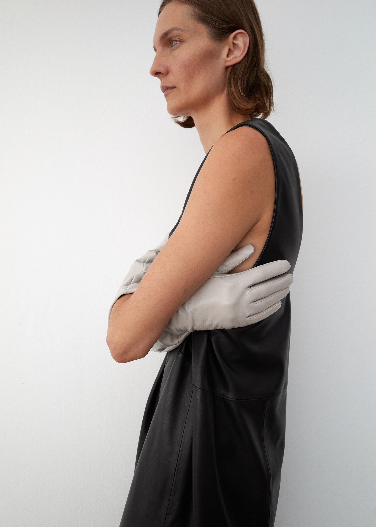 Leather long gloves - Details of the article 9