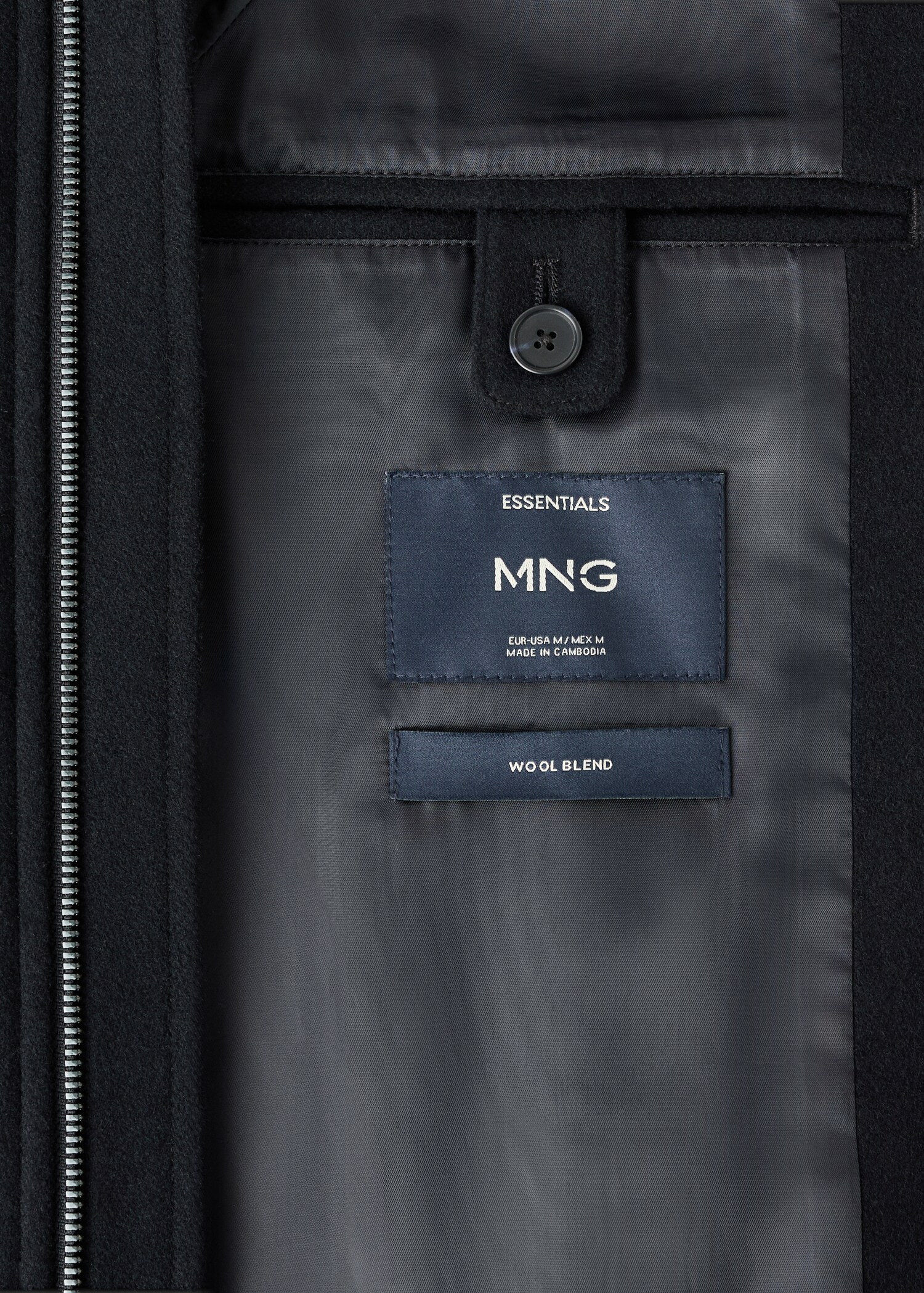 Wool Blend Jacket with Pocket - Details of the article 0