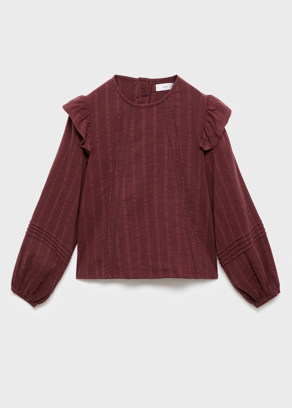 Blouse with pleat detail