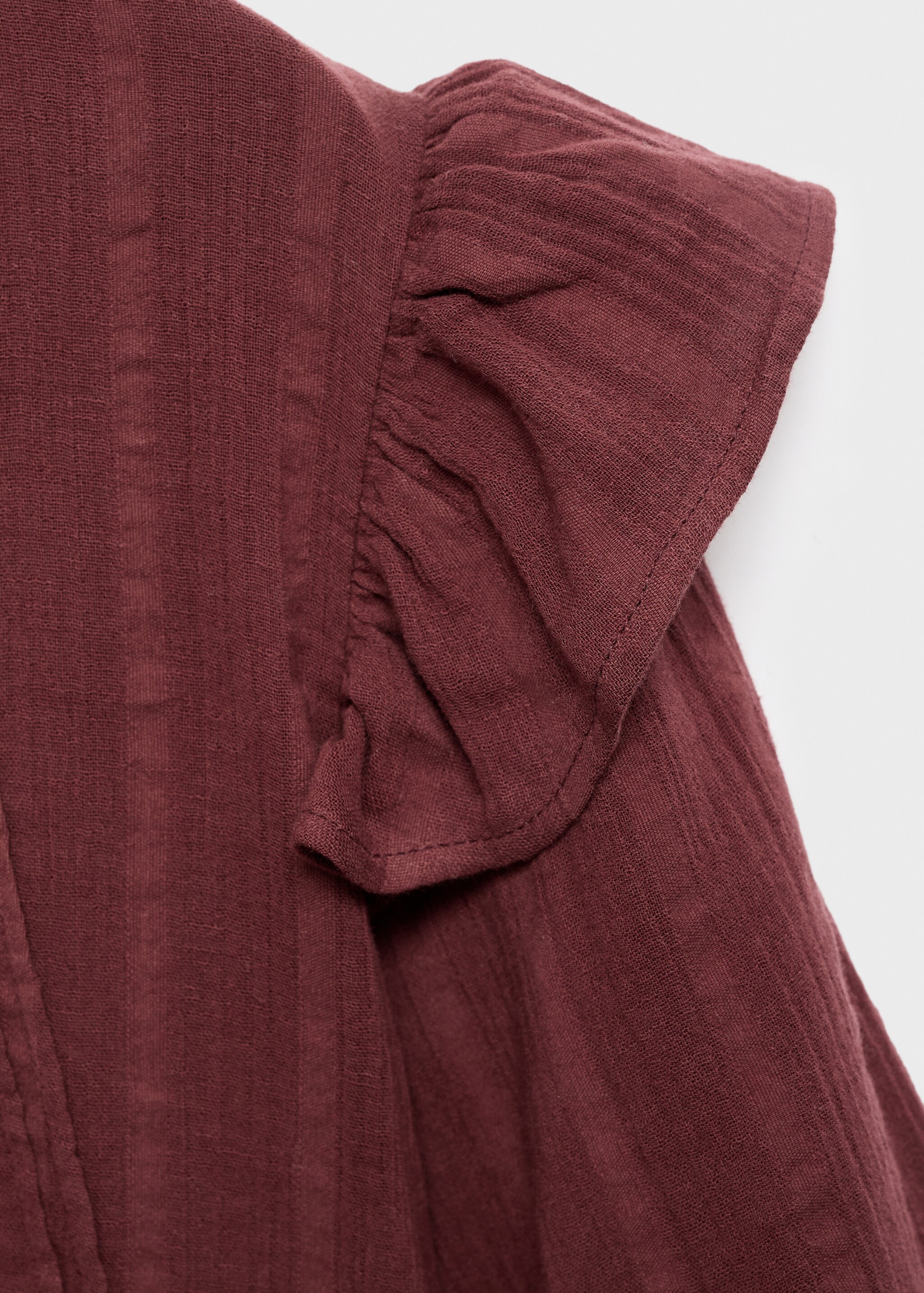 Blouse gab - Details of the article 0, Maroon. Ref: 17046725-00.